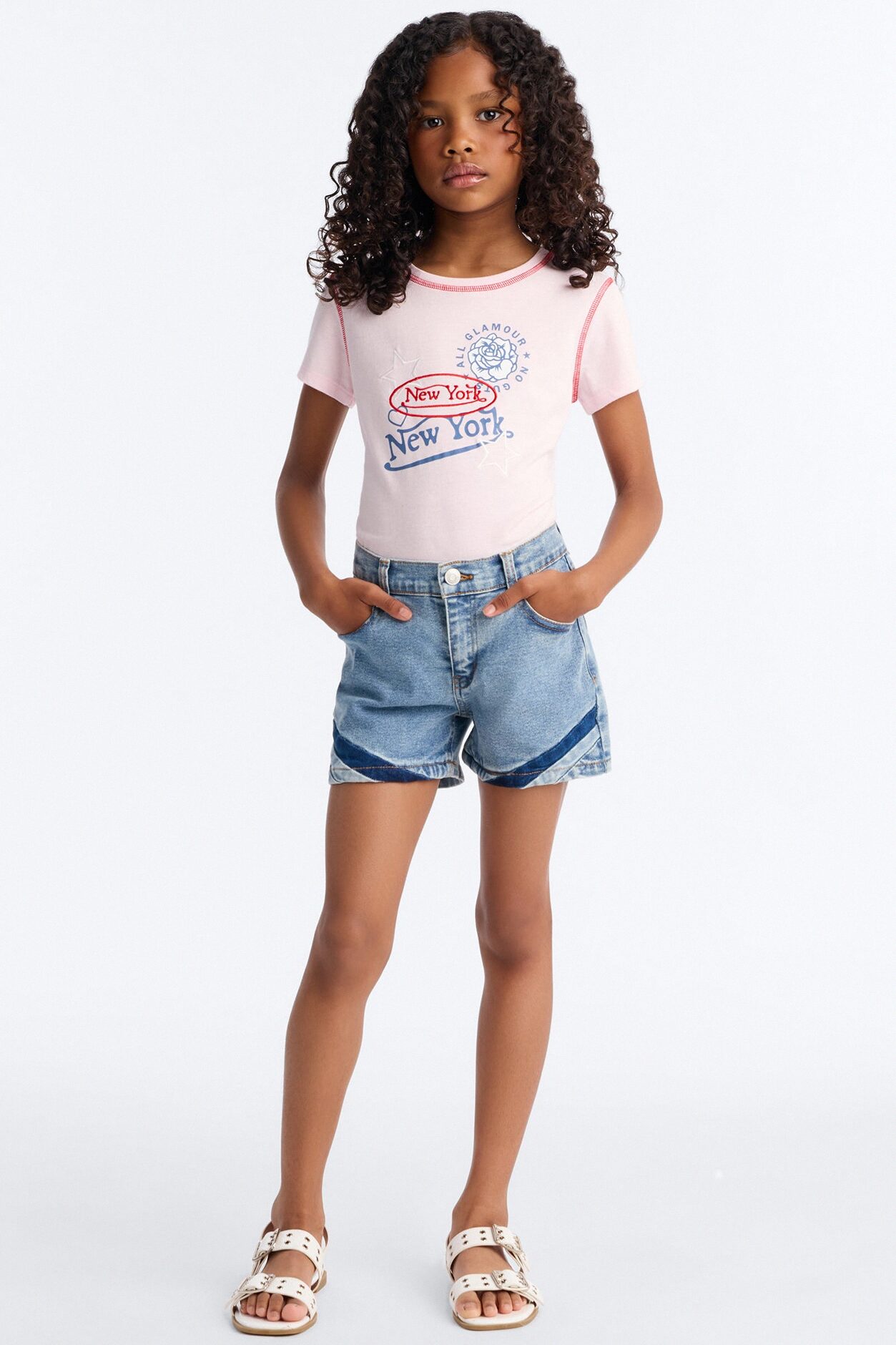 Mini In The Right Direction Denim Shorts - Light Wash