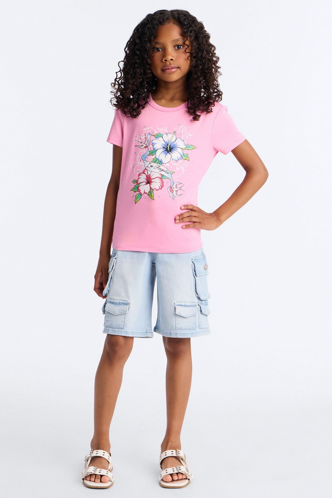 Mini LA Always Blessed Short Sleeve Tee - Pink