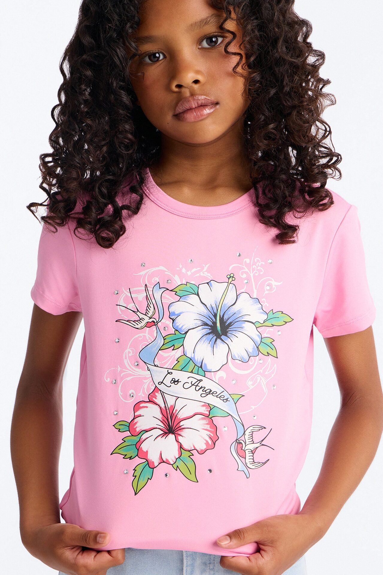Mini LA Always Blessed Short Sleeve Tee - Pink