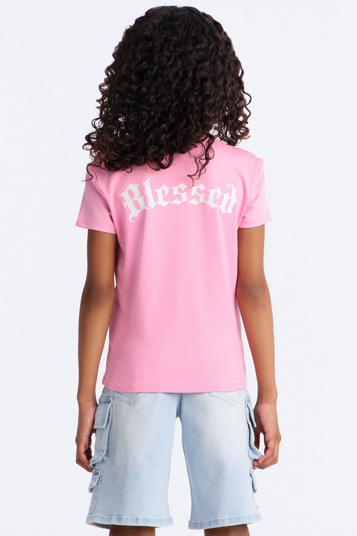 Mini LA Always Blessed Short Sleeve Tee - Pink