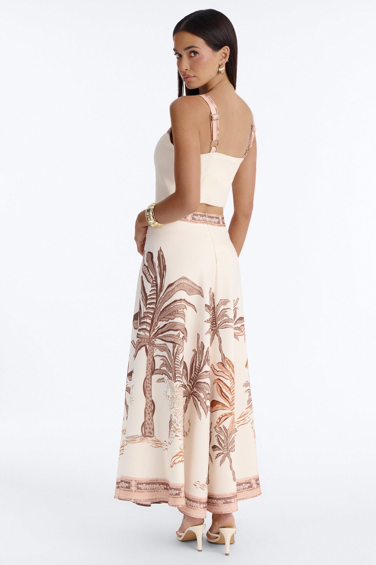 Savanna Muse Skirt Set - Cream/combo