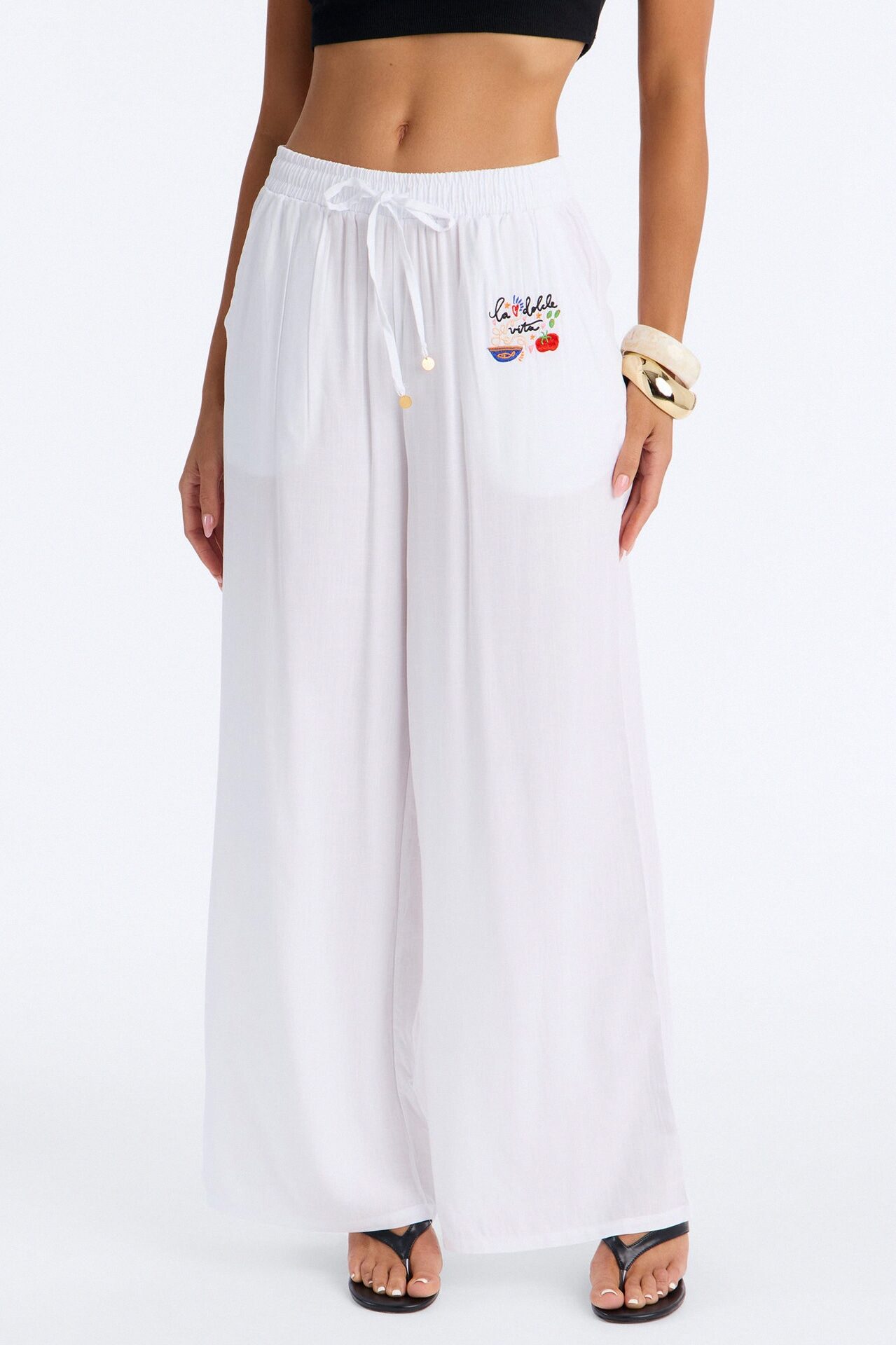 Feel Good Cover Up Pants - White