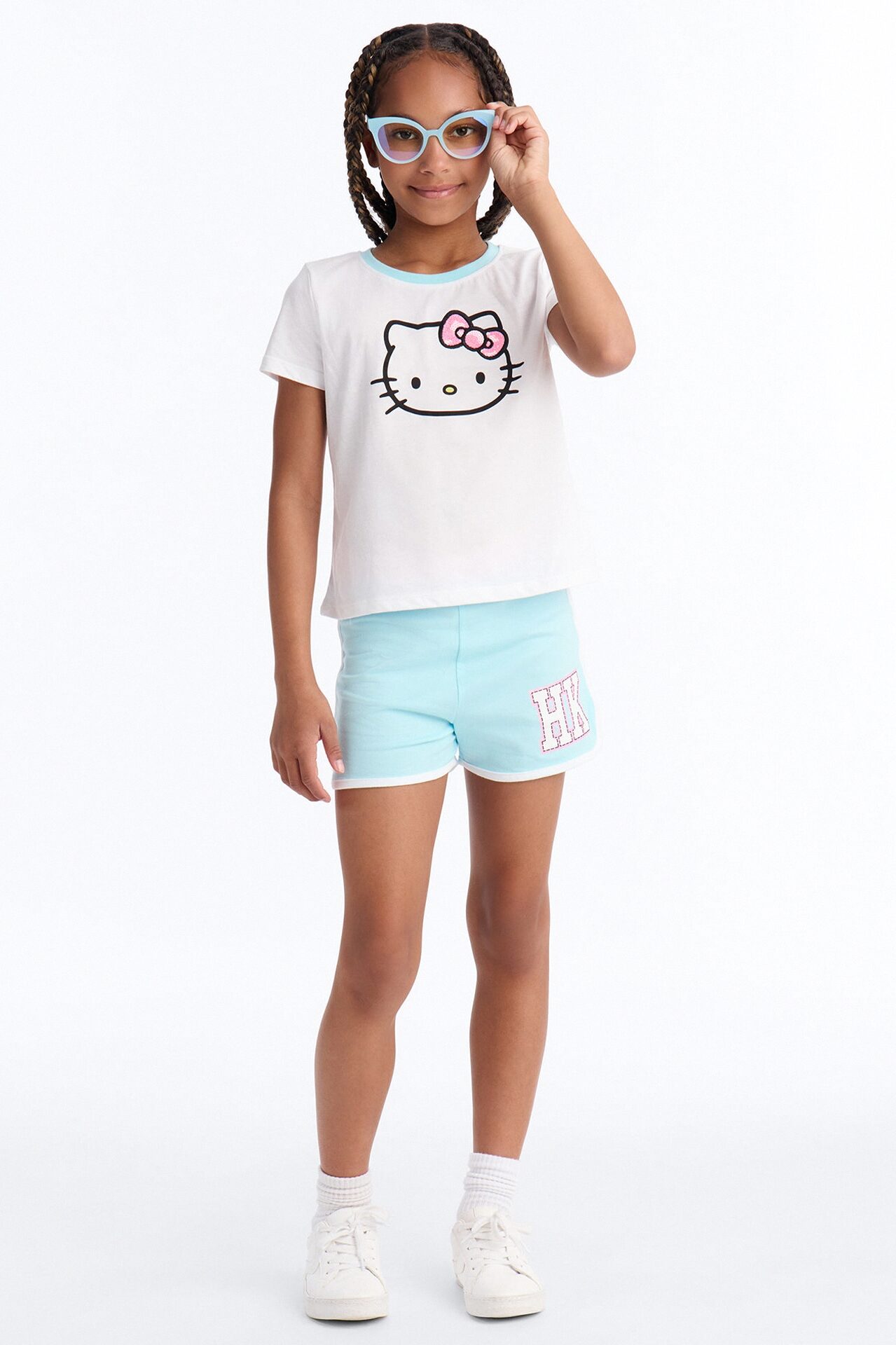 Mini Hello Kitty Iconic Short Set - White/combo