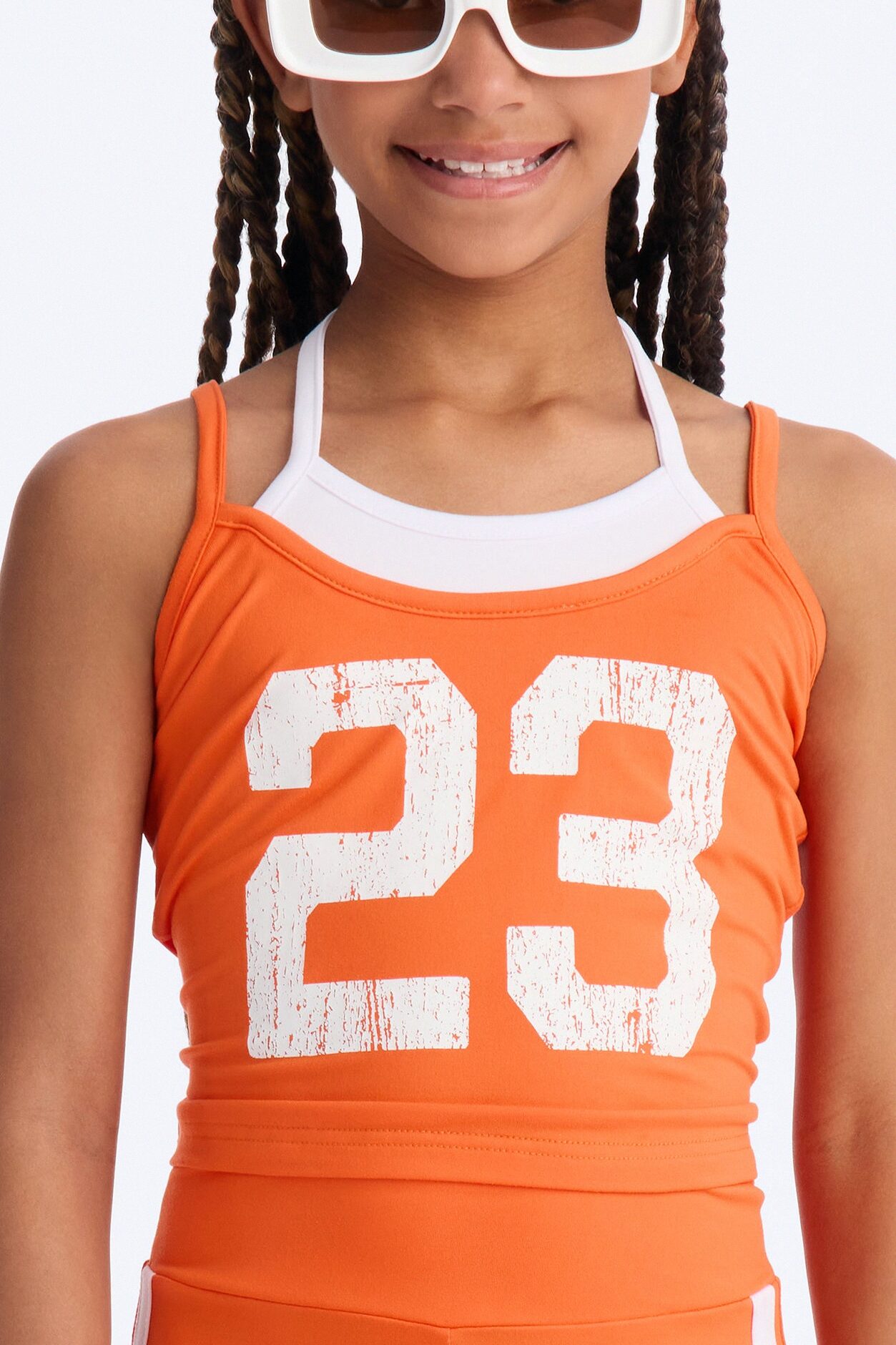 Mini Hot Player 23 Capri Legging Set - Orange
