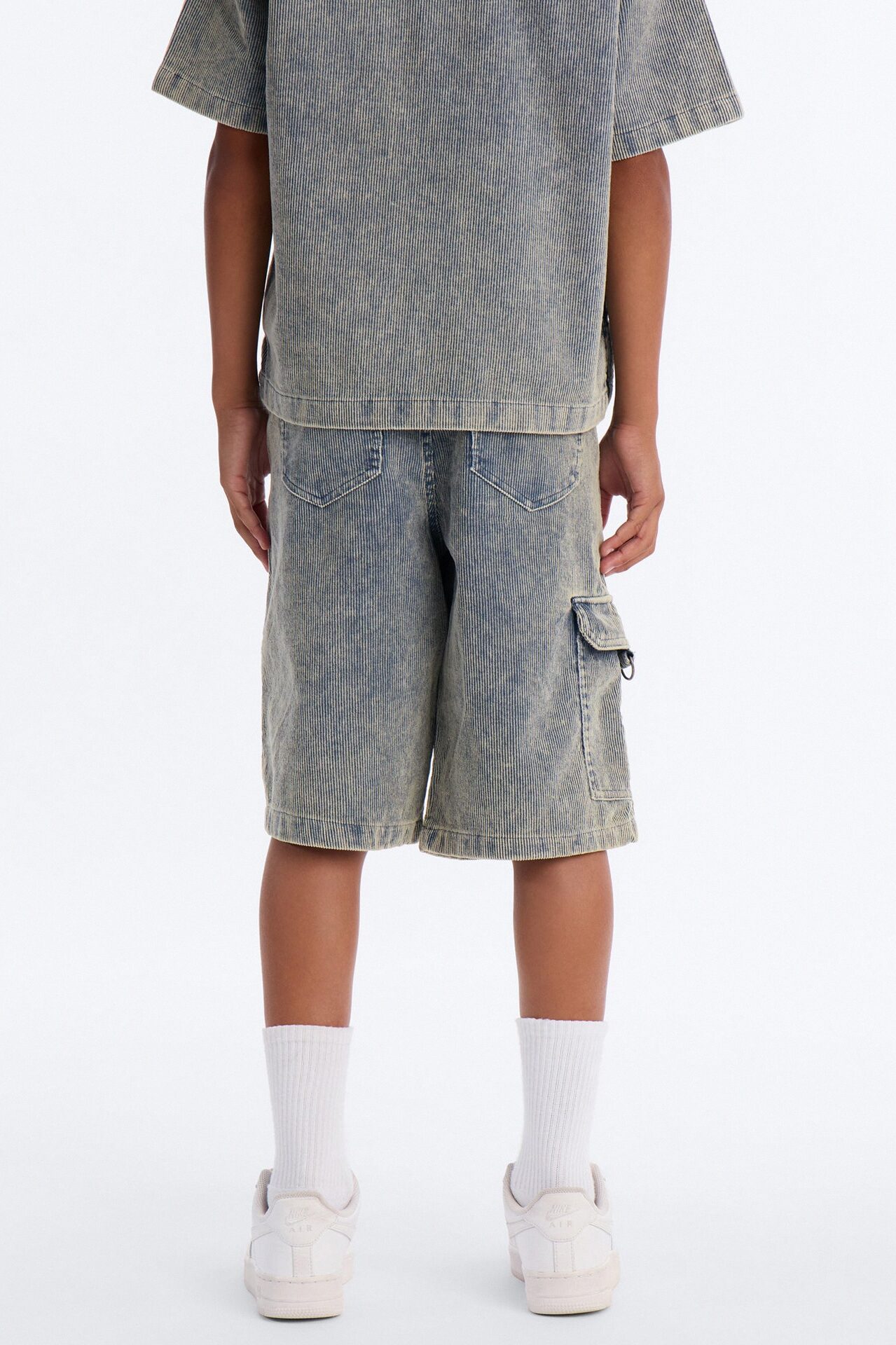 Mini Ohio Corduroy Baggy Short - Blue
