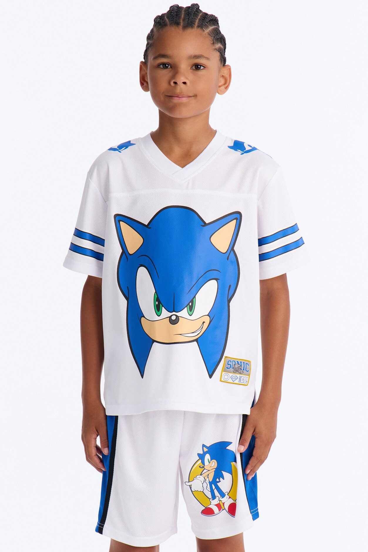 Mini Sonic 91 Short Set - White