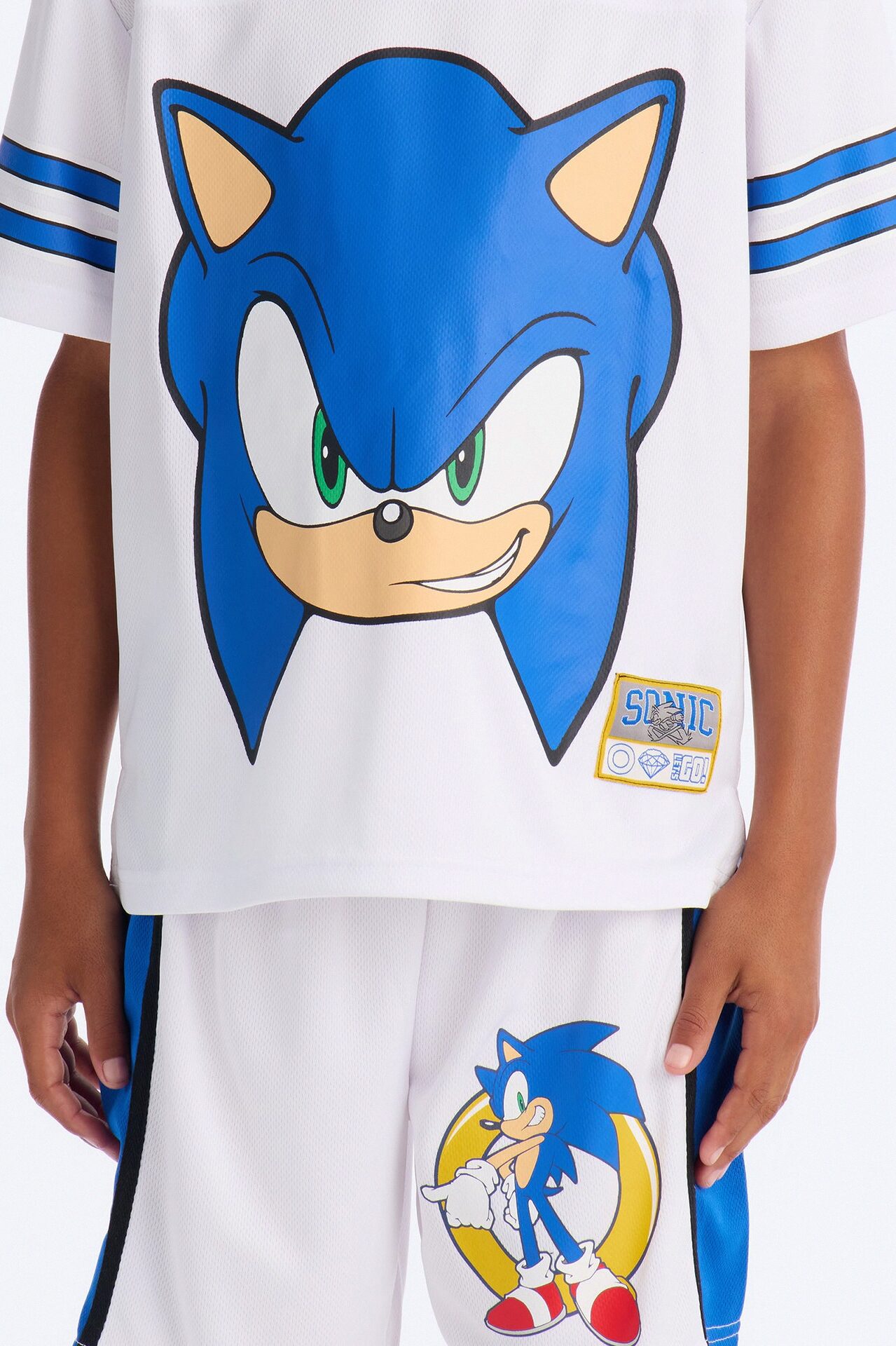 Mini Sonic 91 Short Set - White