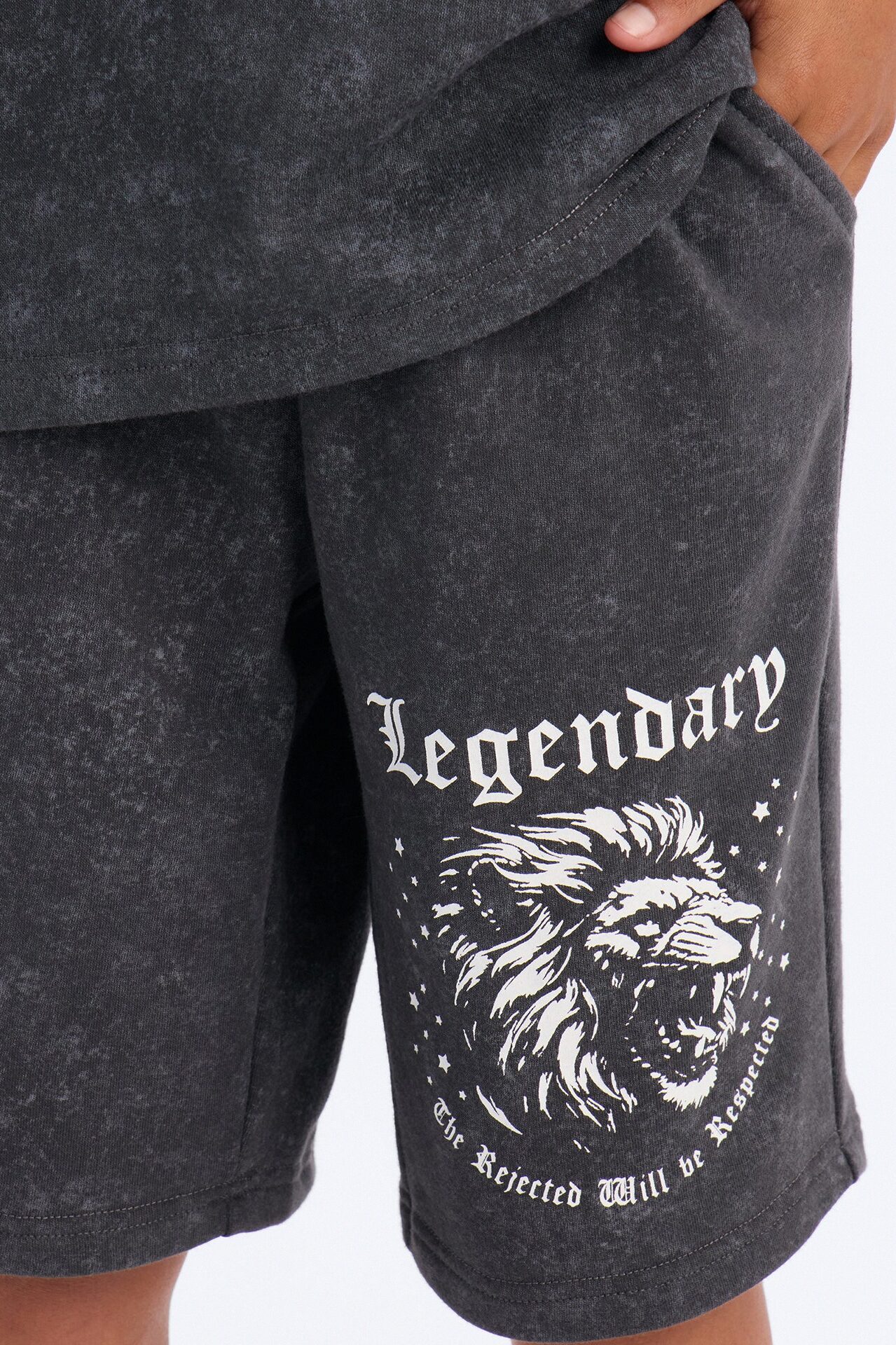 Mini Legendary Mineral Wash Short Set - Charcoal