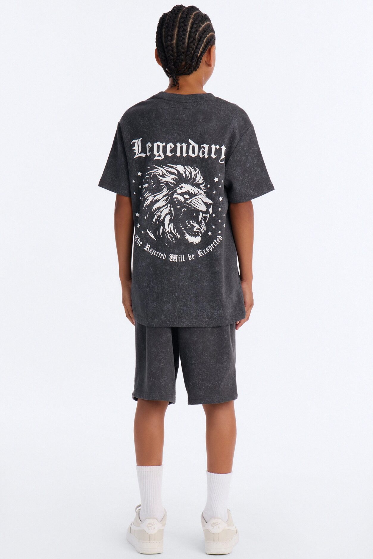 Mini Legendary Mineral Wash Short Set - Charcoal