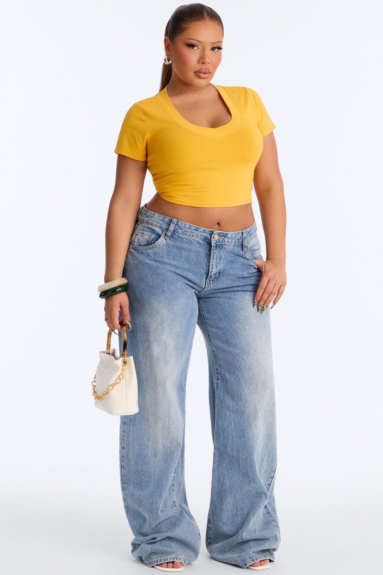 Delaney Short Sleeve Top - Orange