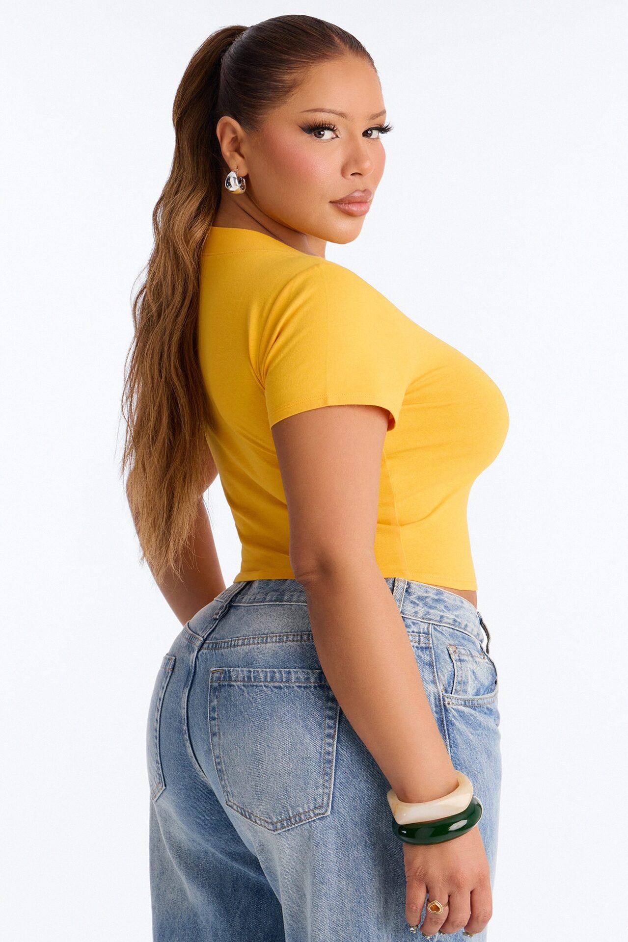 Delaney Short Sleeve Top - Orange