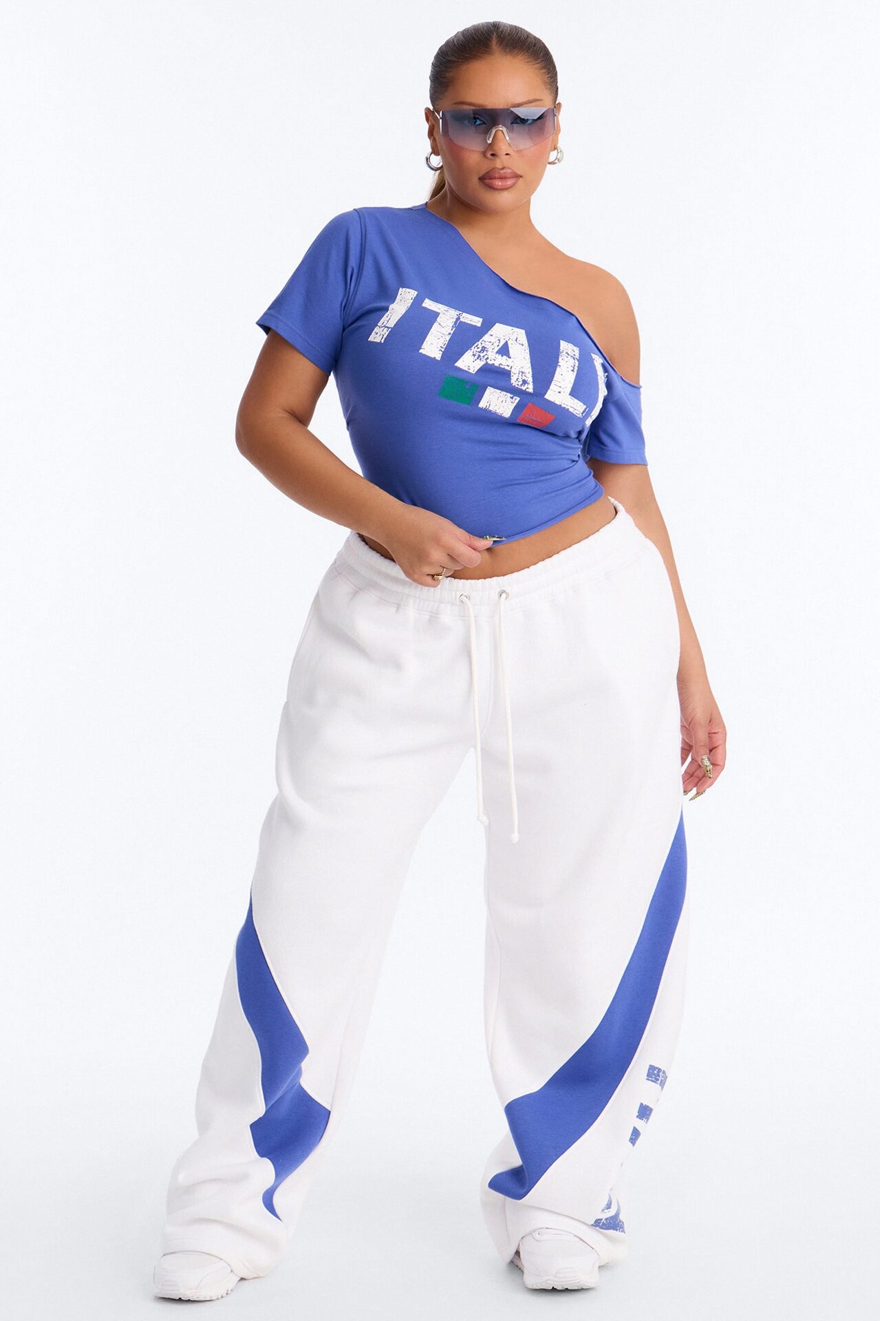 Team Italy Barrel Fleece Pant Set - Blue/combo