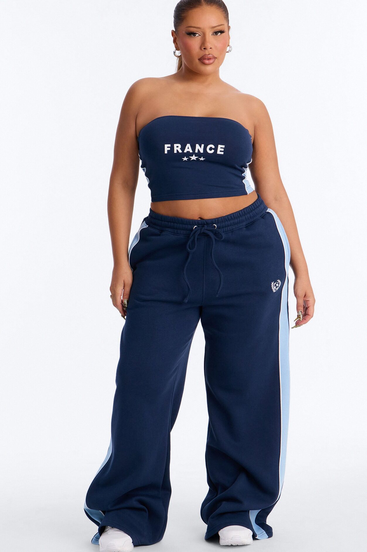 Team France Fleece Pant Set - Navy