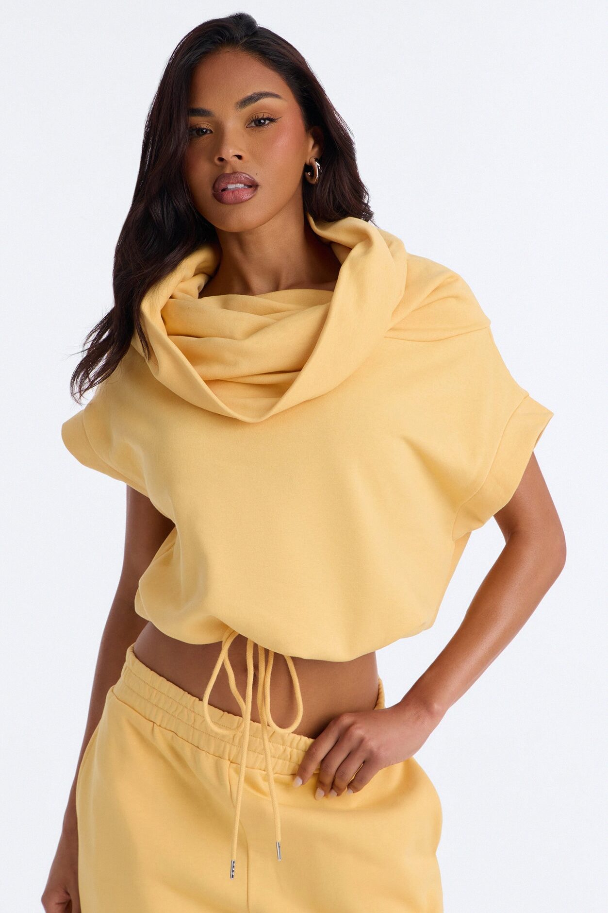 Alexa Capri Jogger Set - Butter Yellow