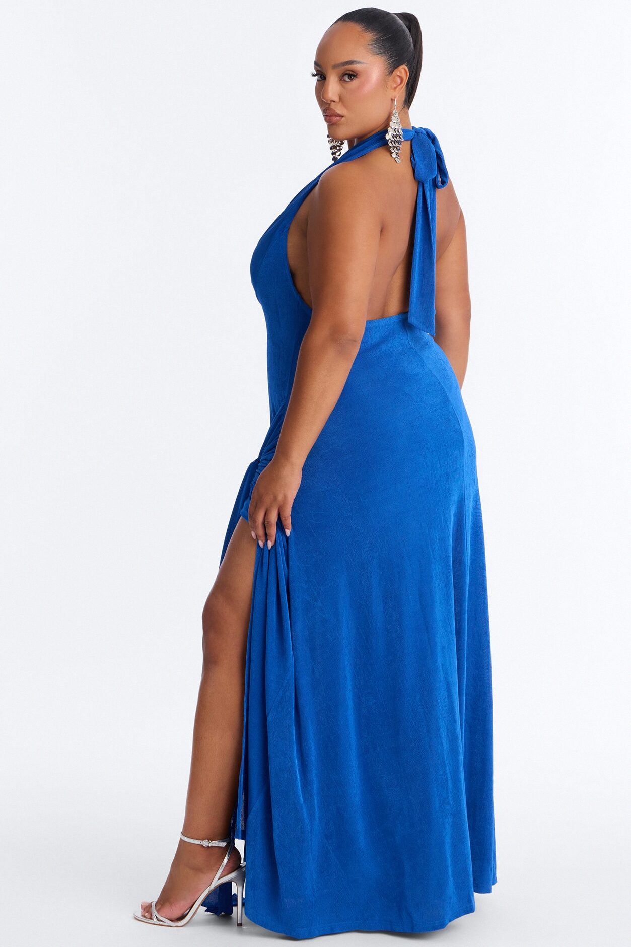 Untouchable Energy Slinky Maxi Dress - Royal