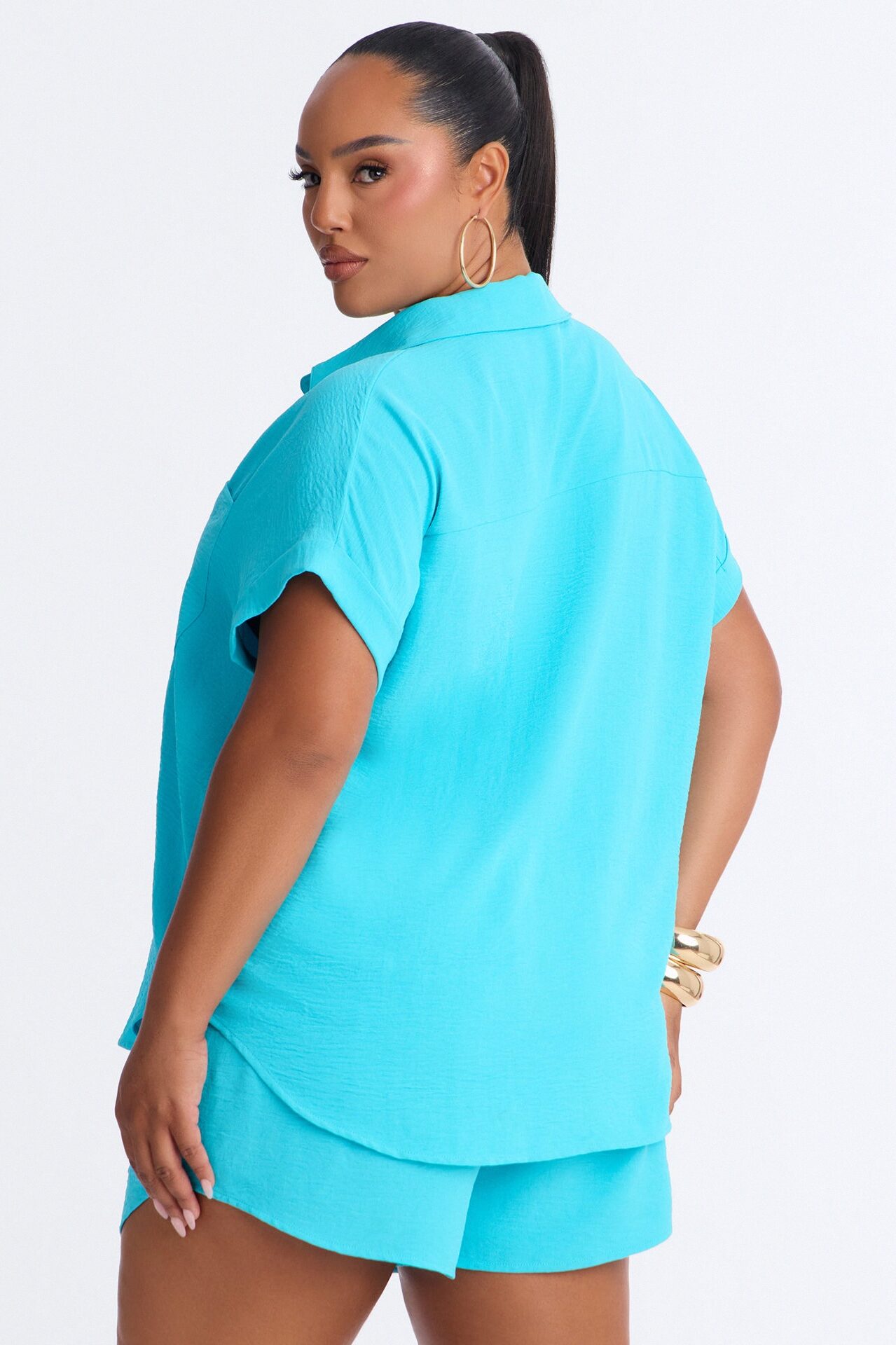 Hot Summer Short Set - Aqua