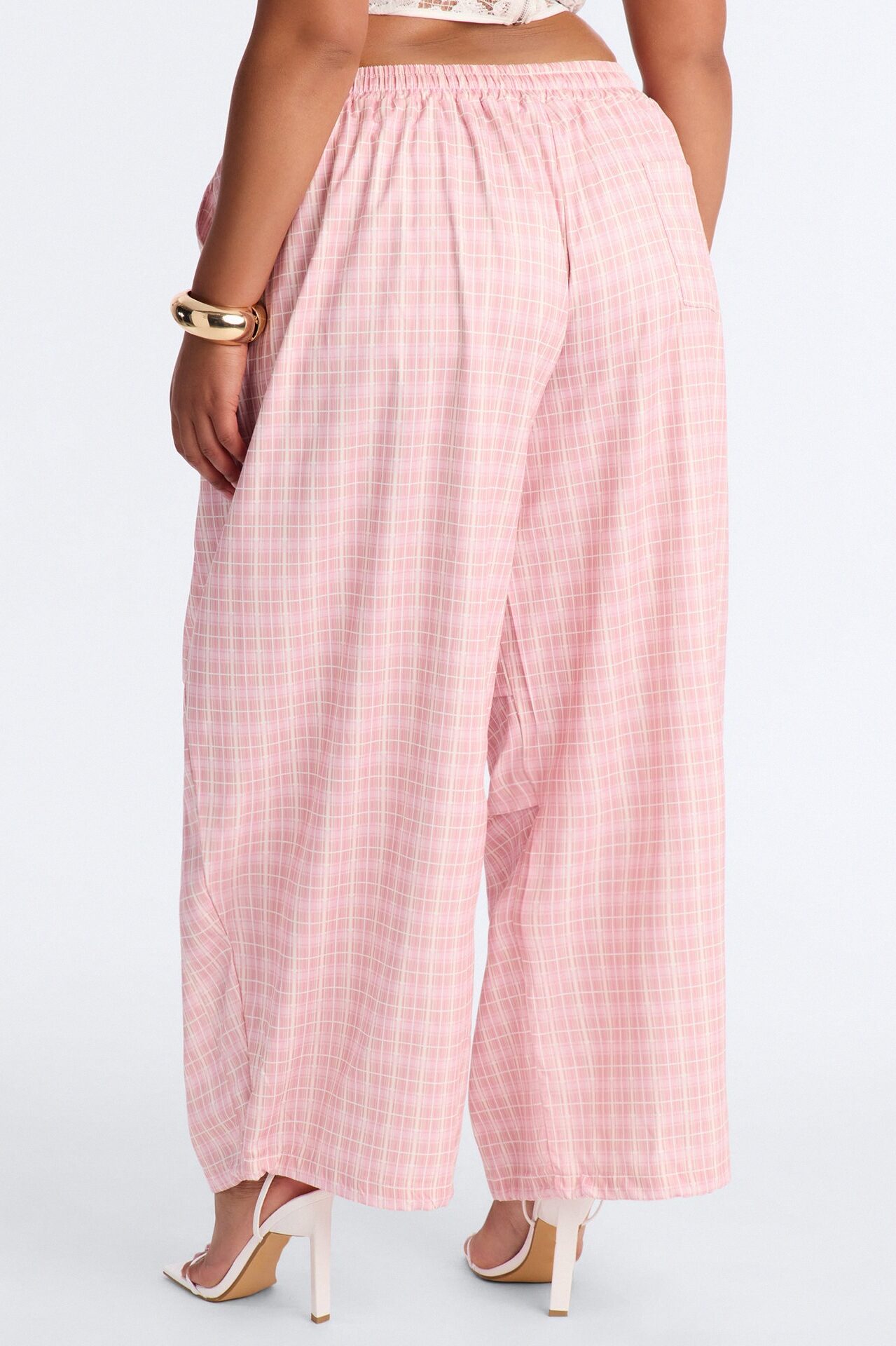 Delancy Stacked Windbreaker Jogger - Pink/combo