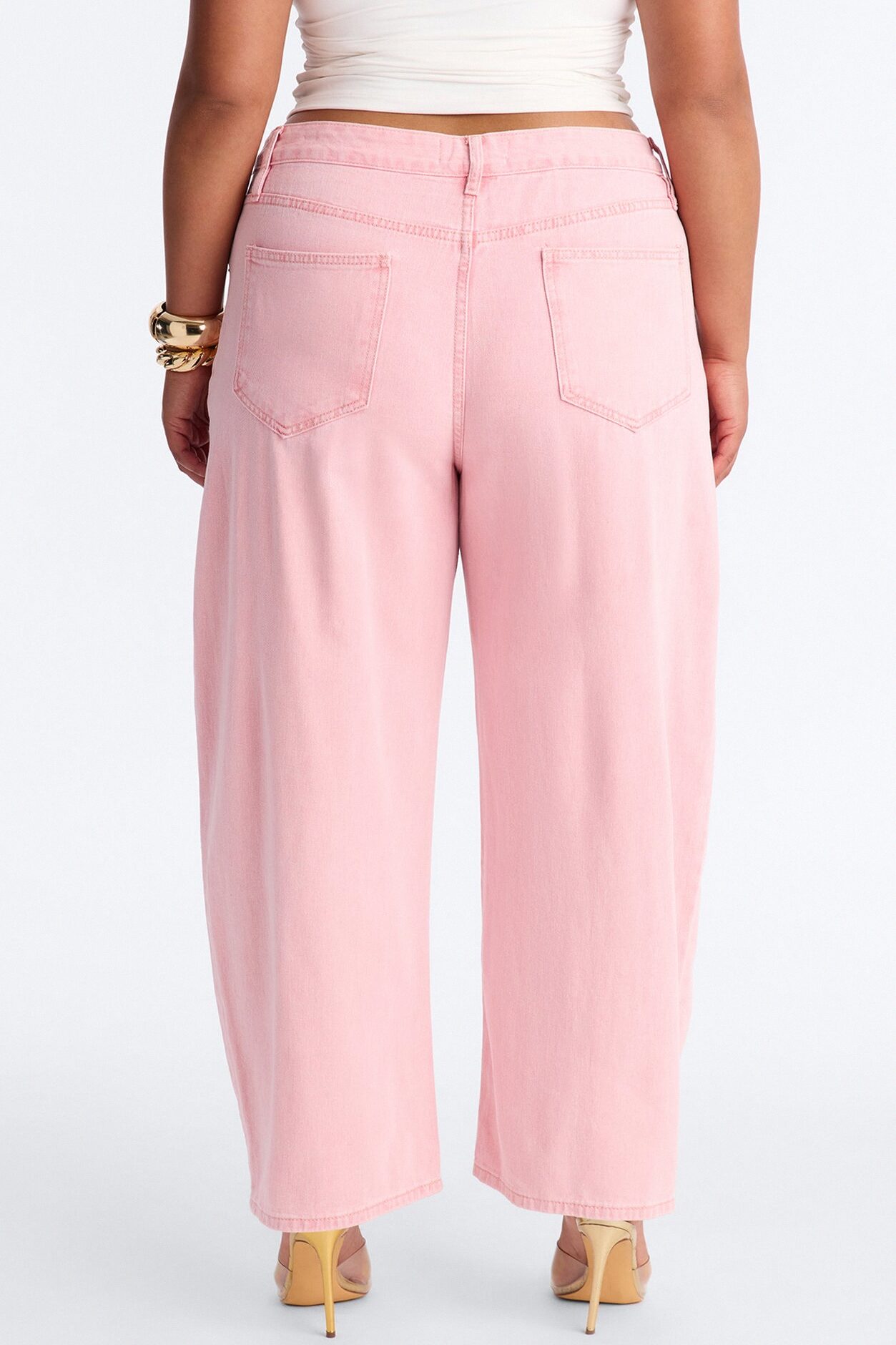 Coven Mineral Wash Barrel Leg Pant - Pink