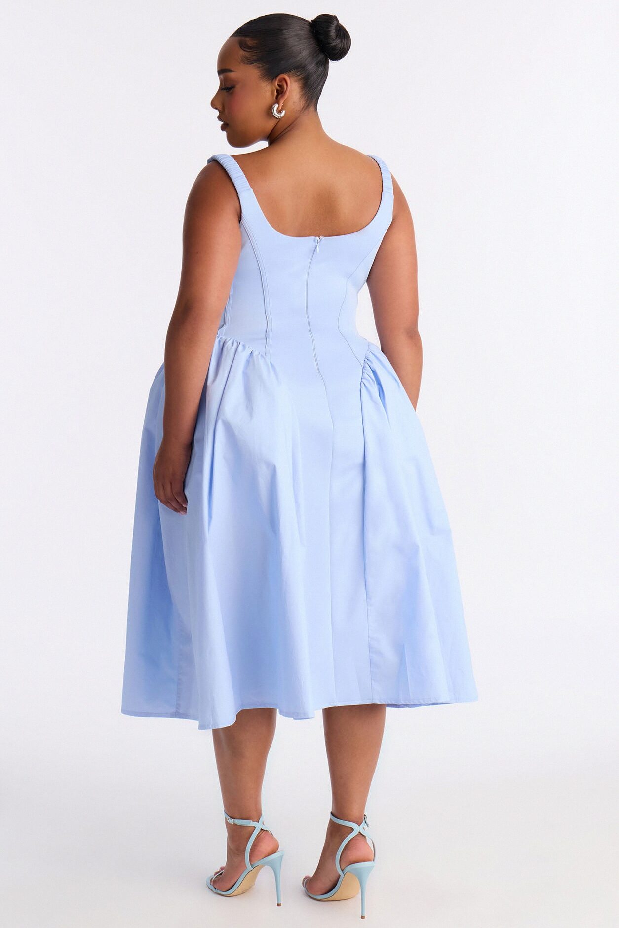 Renna Corset Midi Dress - LightBlue