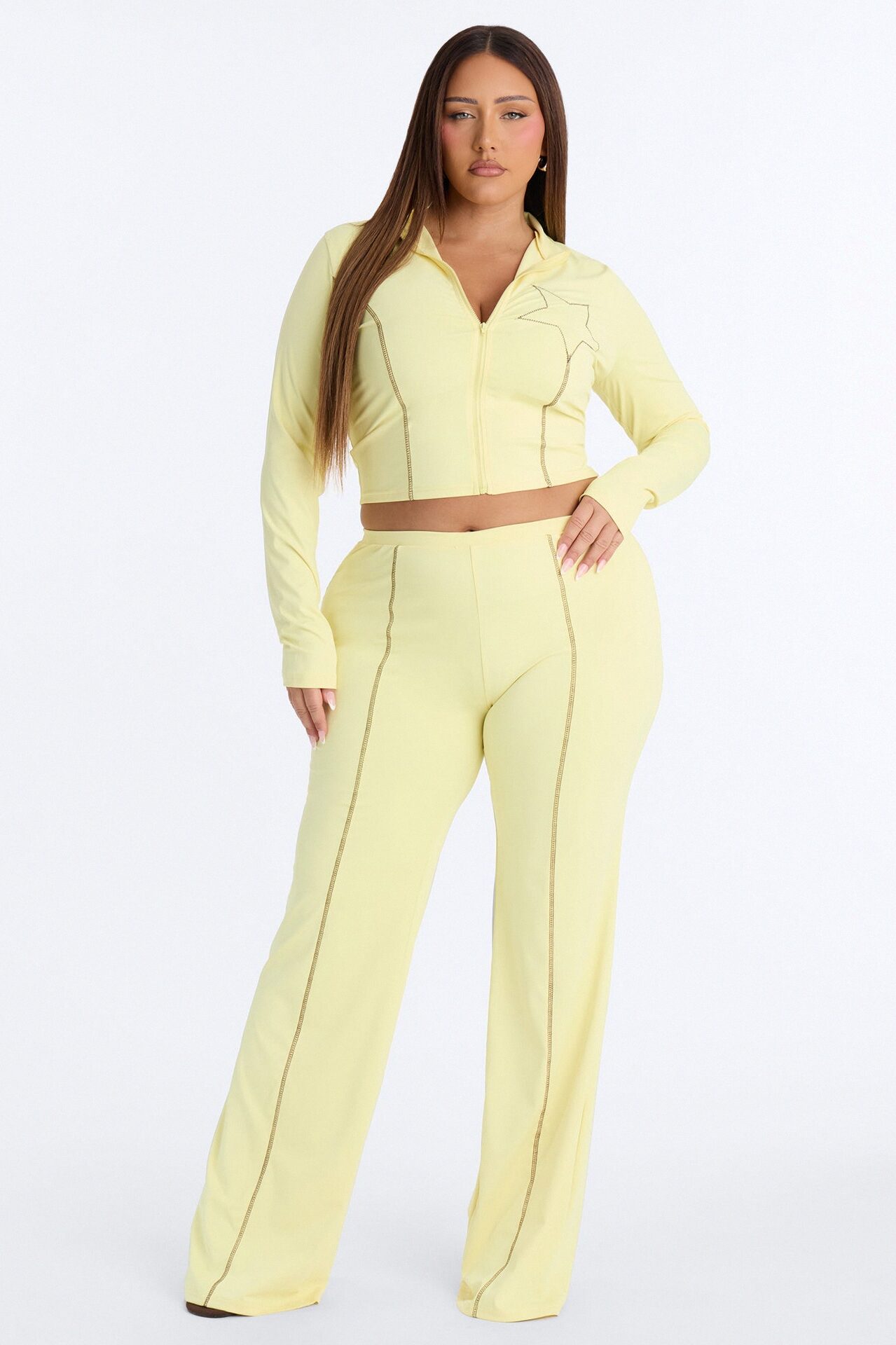 Future Star Flare Pant Set - Yellow