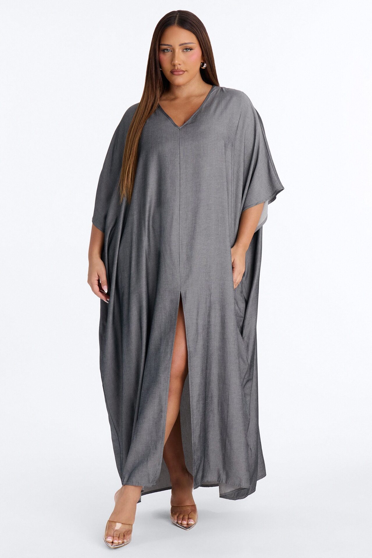 Still A Big Deal Maxi Dress - Grey