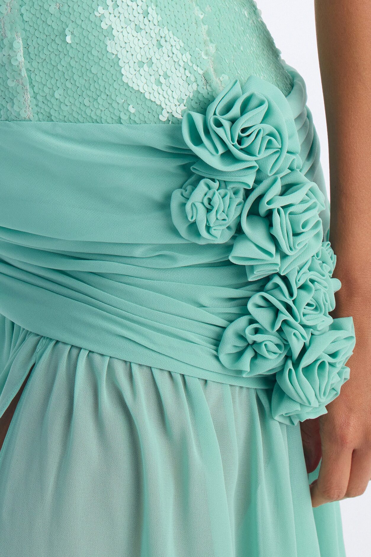 Seaside Sequin Maxi Dress - Mint