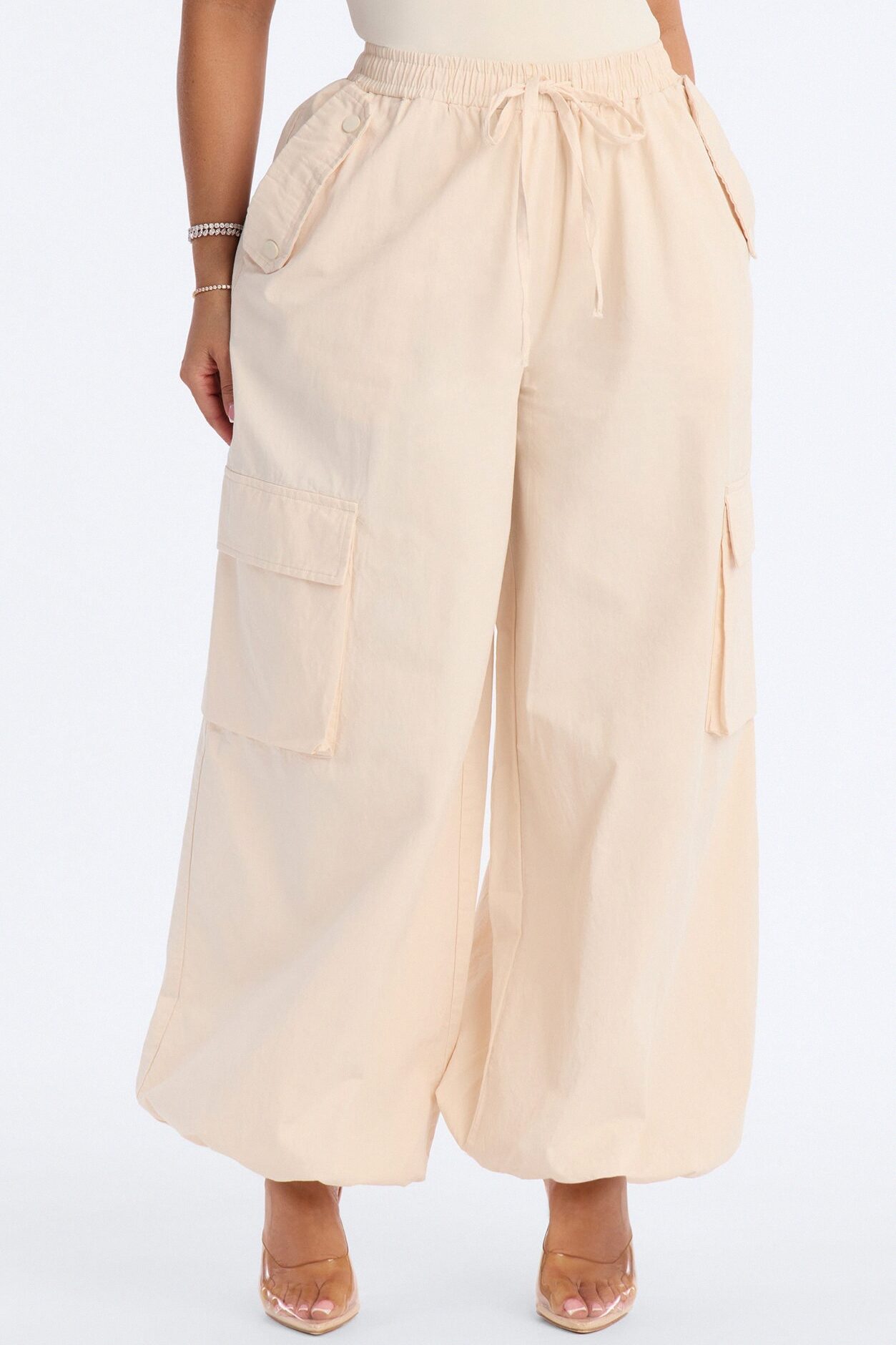 Off Duty Twill Cargo Jogger Pant 31″ - Cream