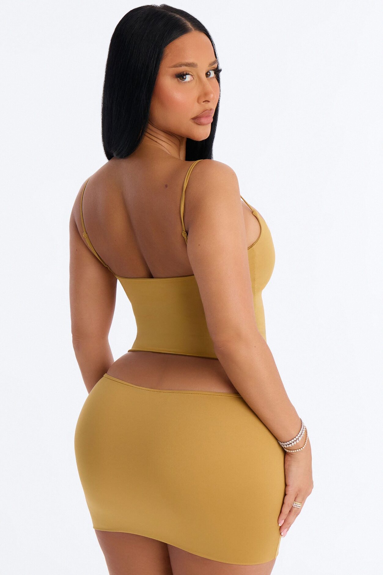 Contour Double Lined Cami Top - Honey