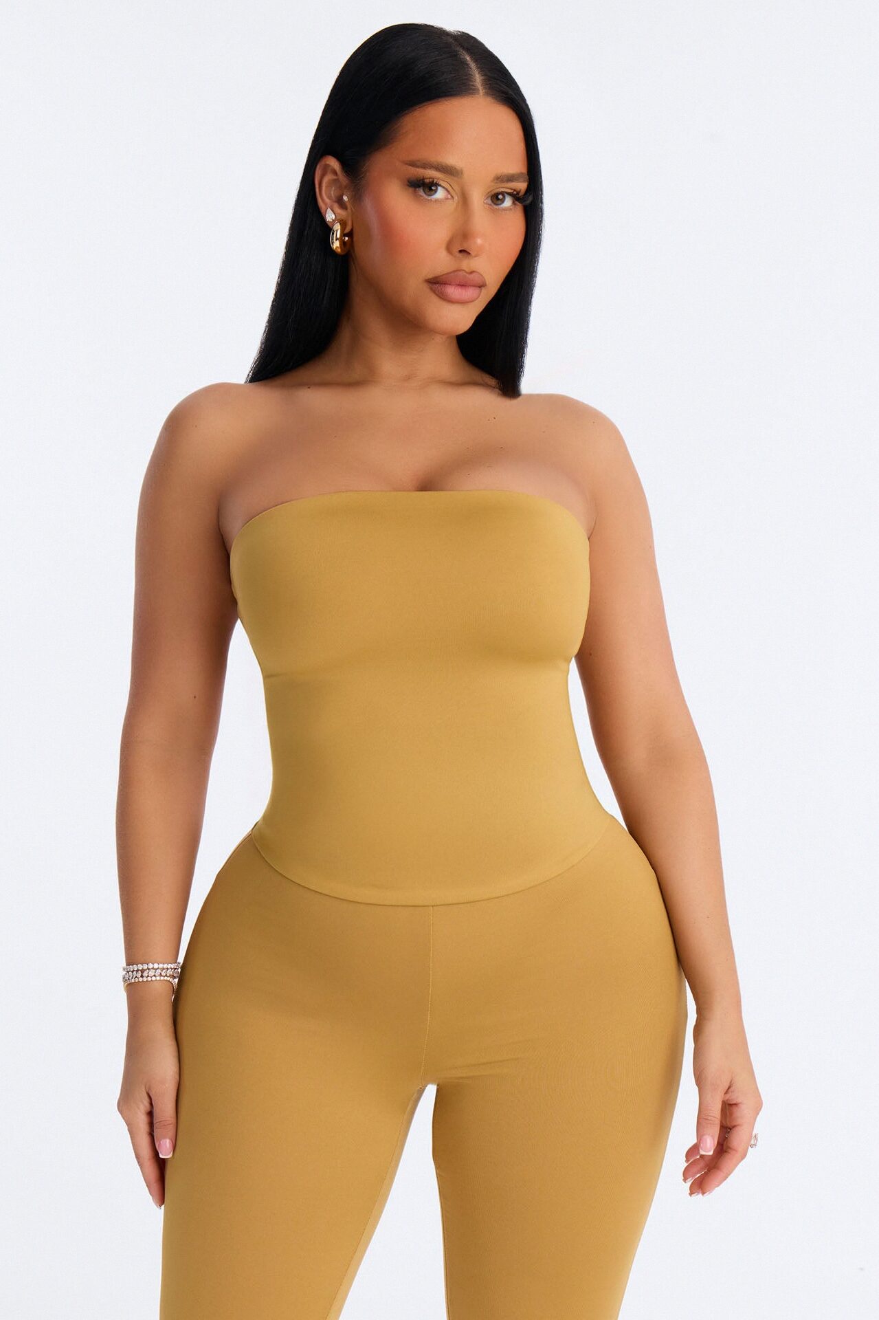 Contour Double Lined Tube Top - Honey