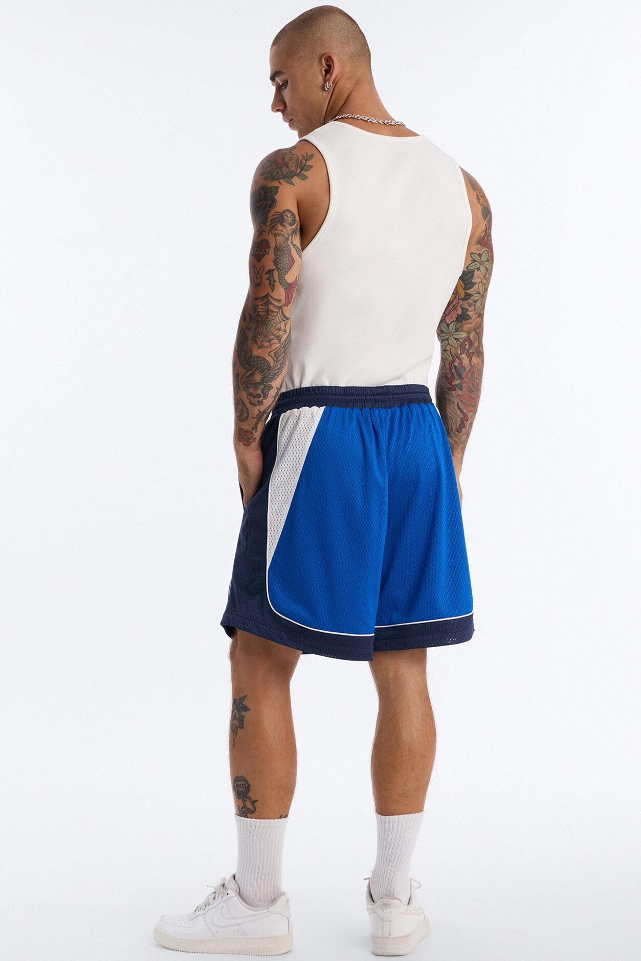 Marcello Relaxed Mesh Short - Blue/combo
