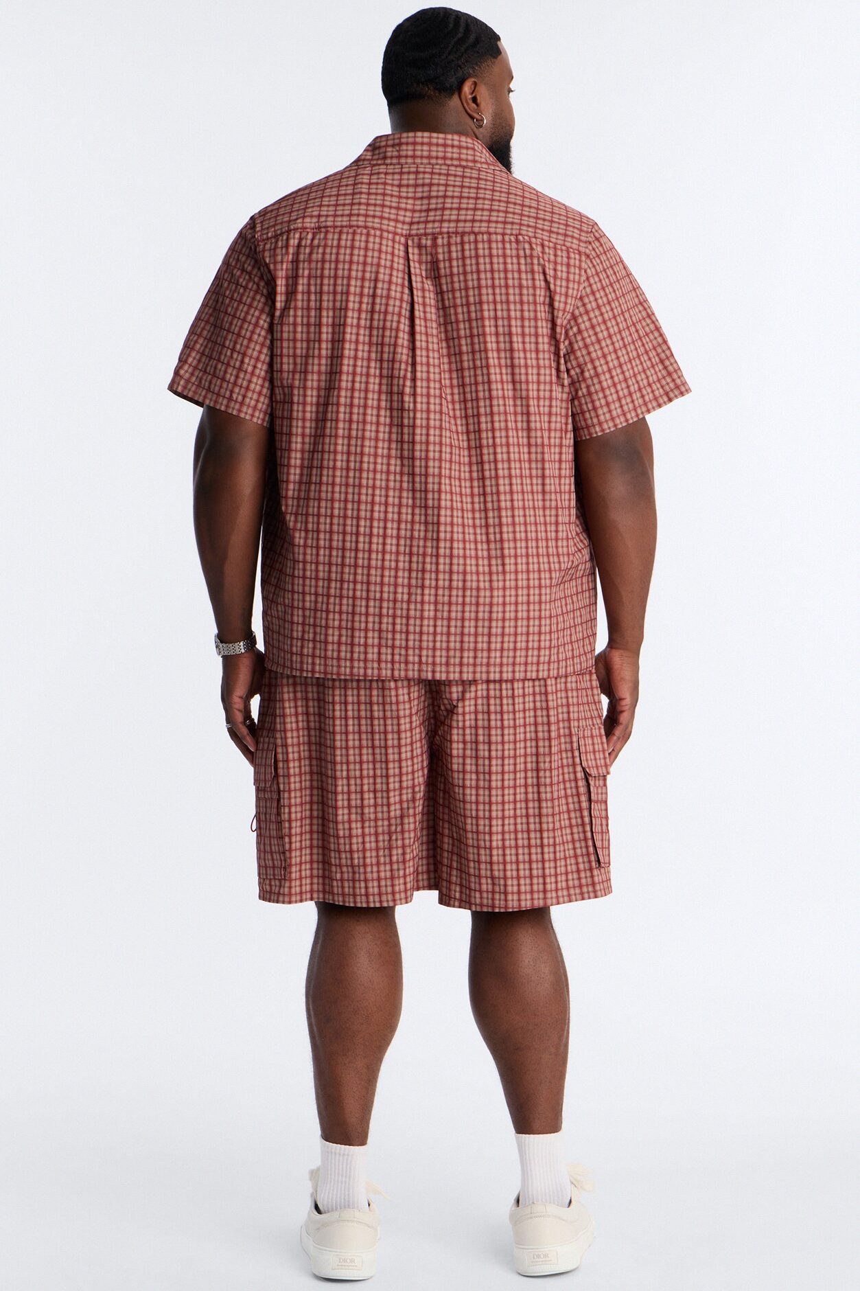 Ryder Plaid Button Up Shirt - Red/combo