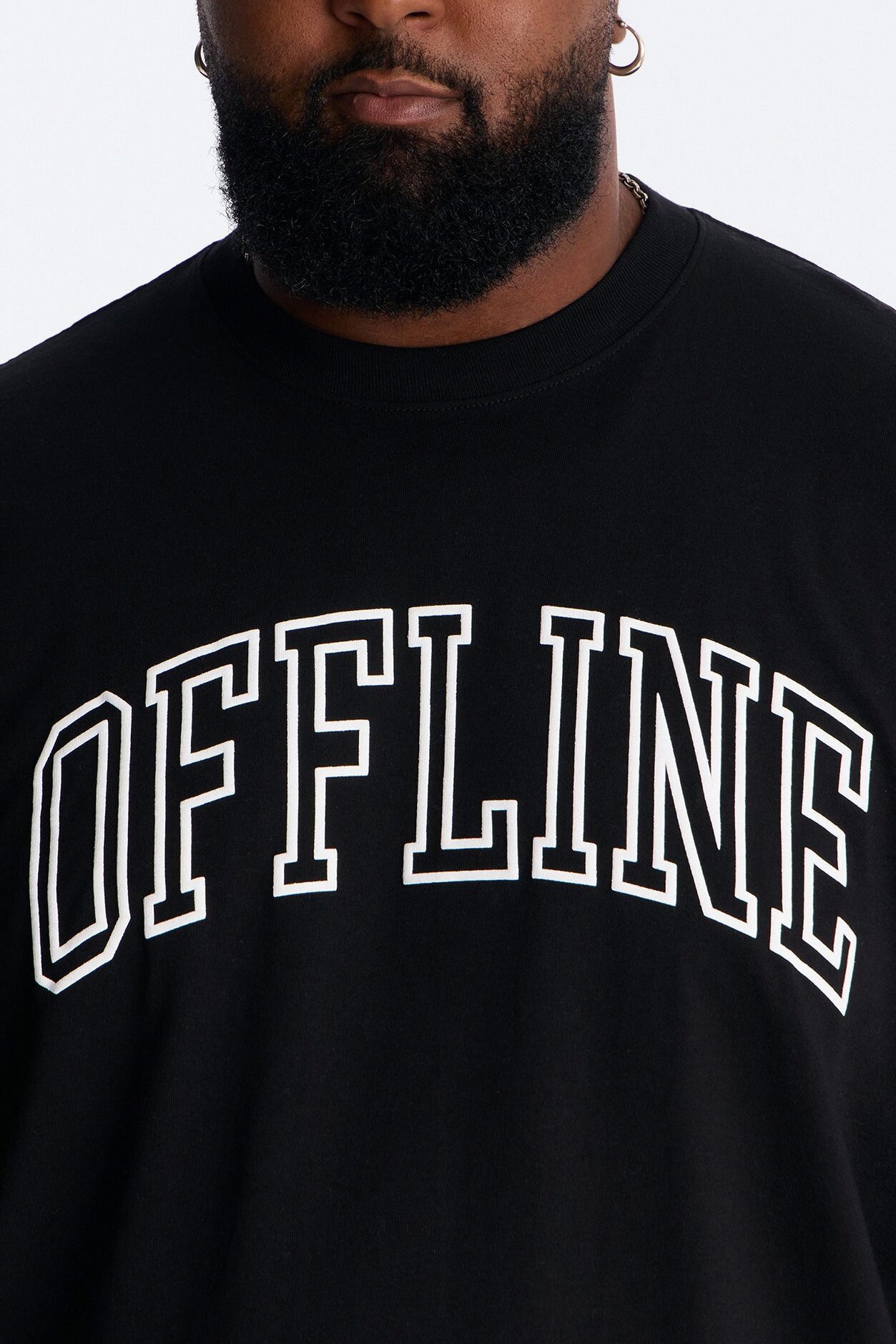 Offline Puff Boxy Short Sleeve Tee - Black