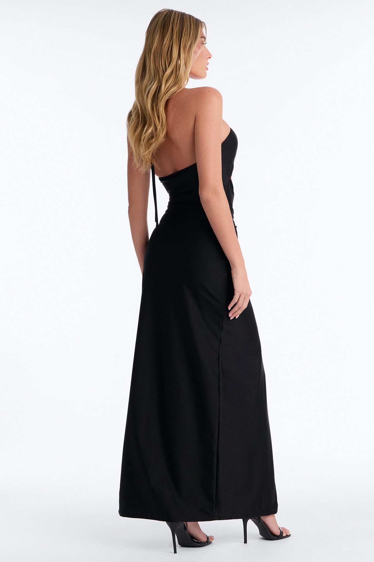 Olivea Cut Out Maxi Dress - Black