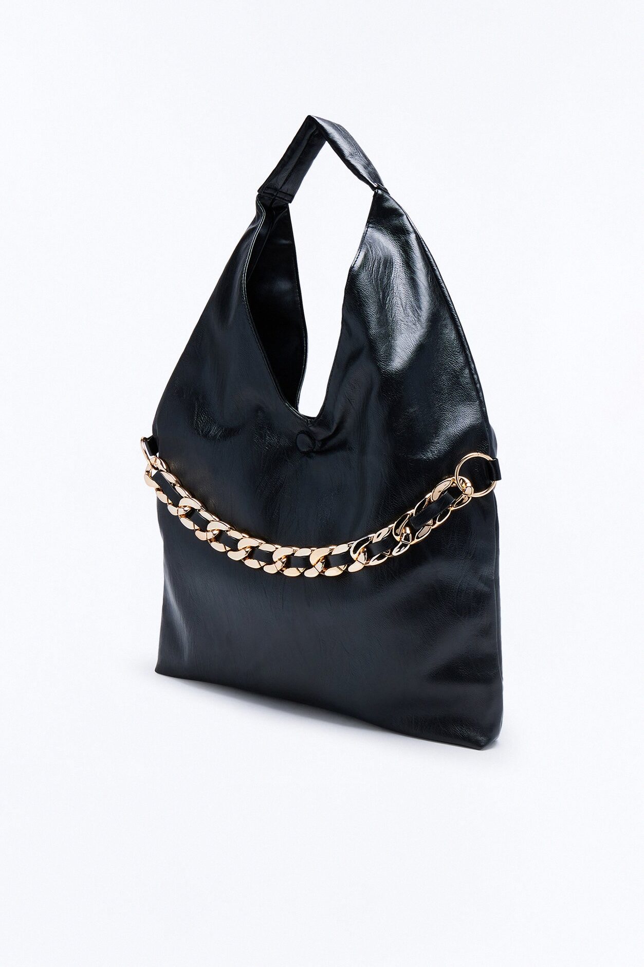 Very High Expectations Faux Leather Bag - Black