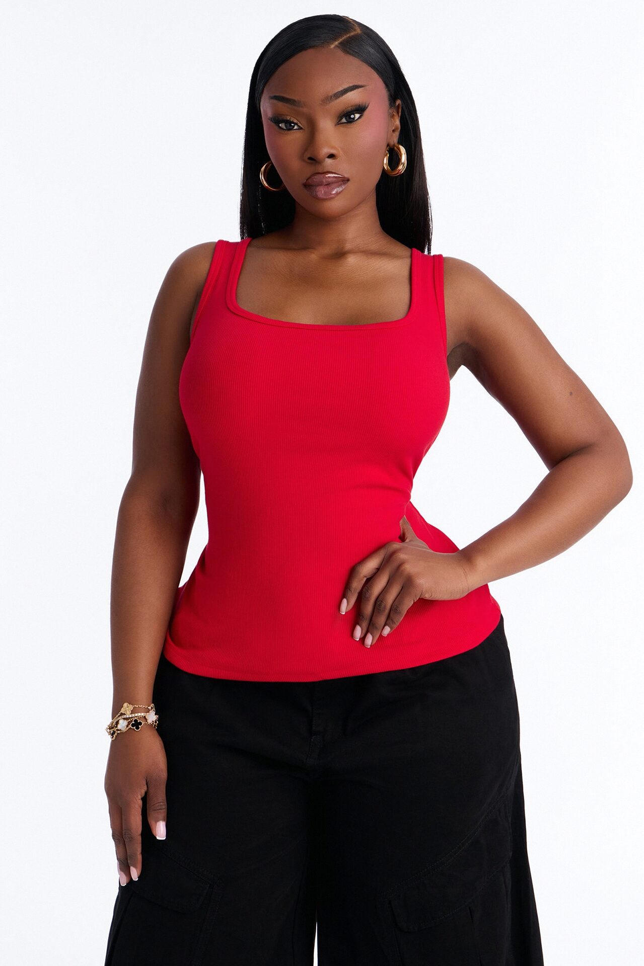 Keep It Classic Basic Tank Top - Red