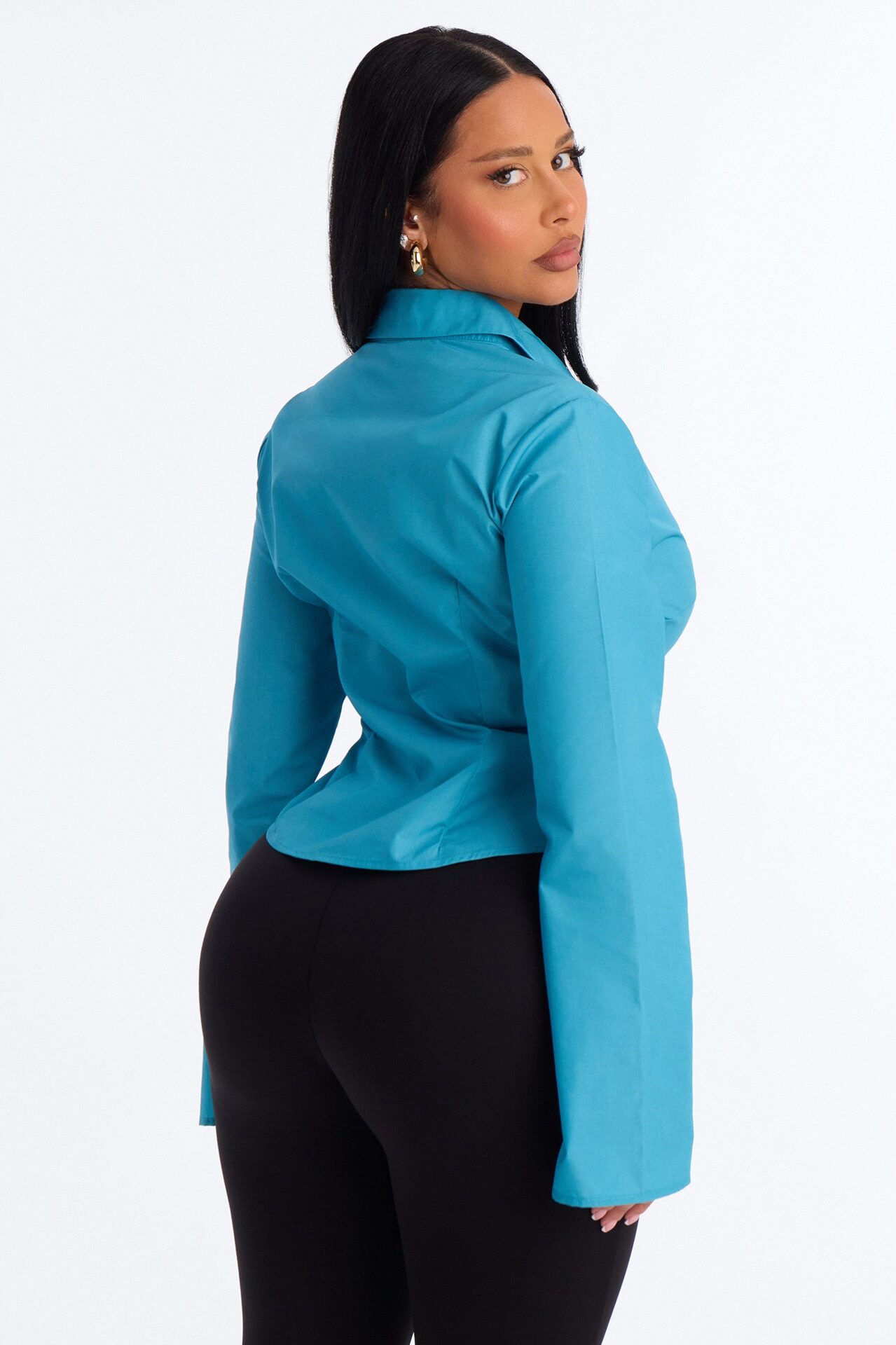 Morgan Poplin Shirt - Teal