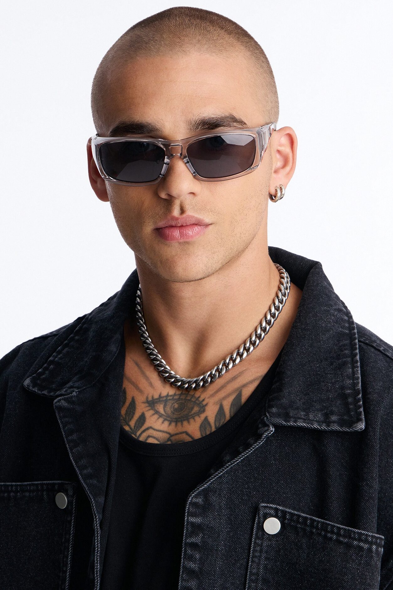 Missed Call Sport Wrap Sunglasses - Silver