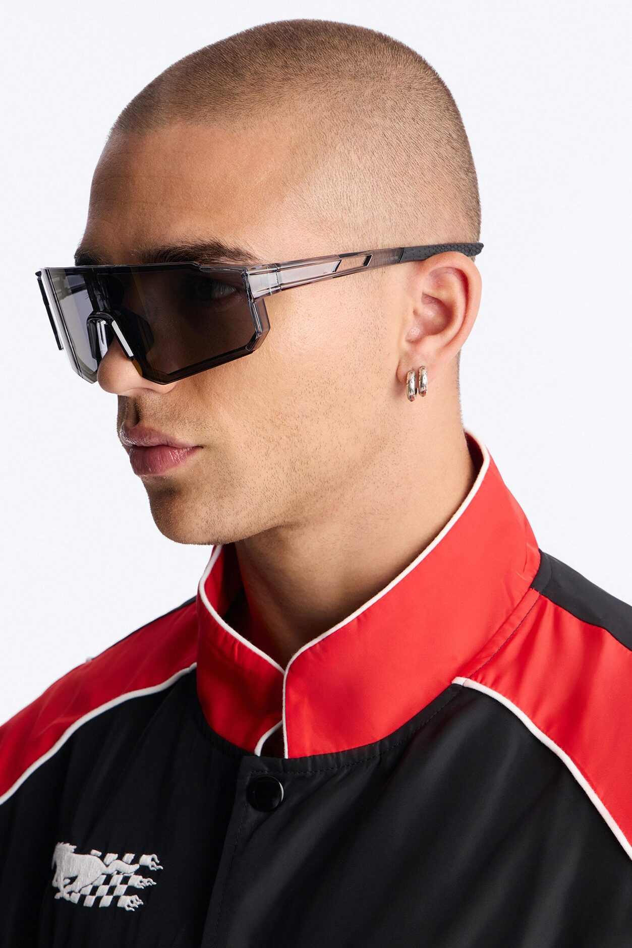Soundwaves Spectrum Sport Wrap Sunglasses - Grey