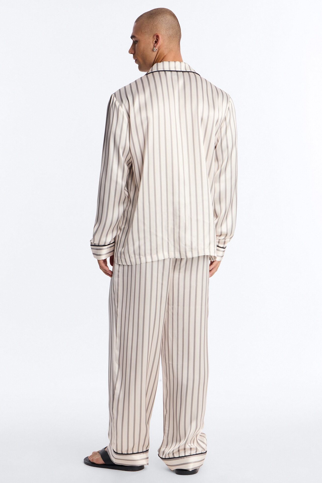 Hudson Stripe Lounge Set - Cream/combo