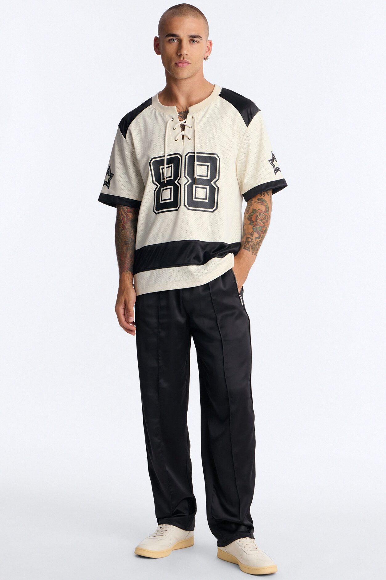 Straight Dusk Till Satin Pant - Black