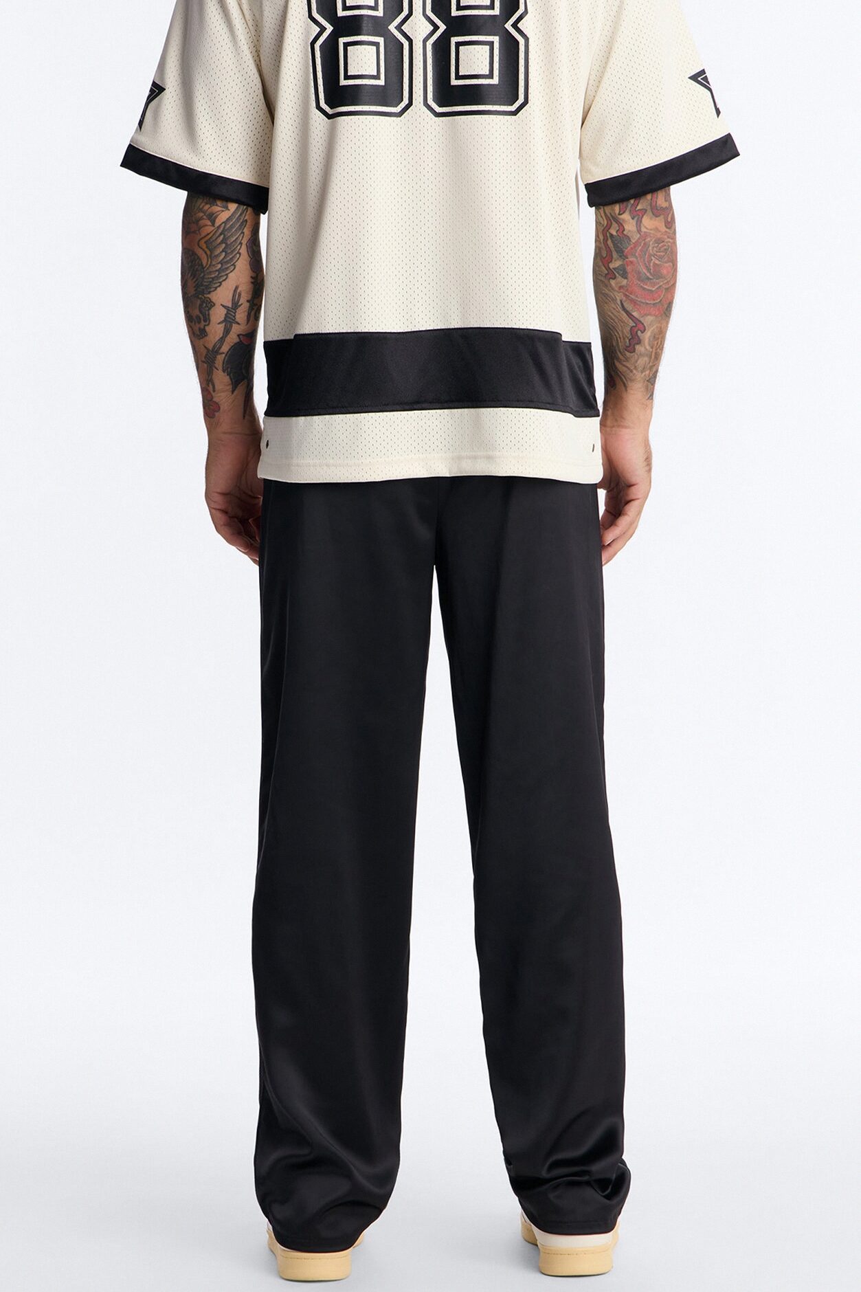Straight Dusk Till Satin Pant - Black