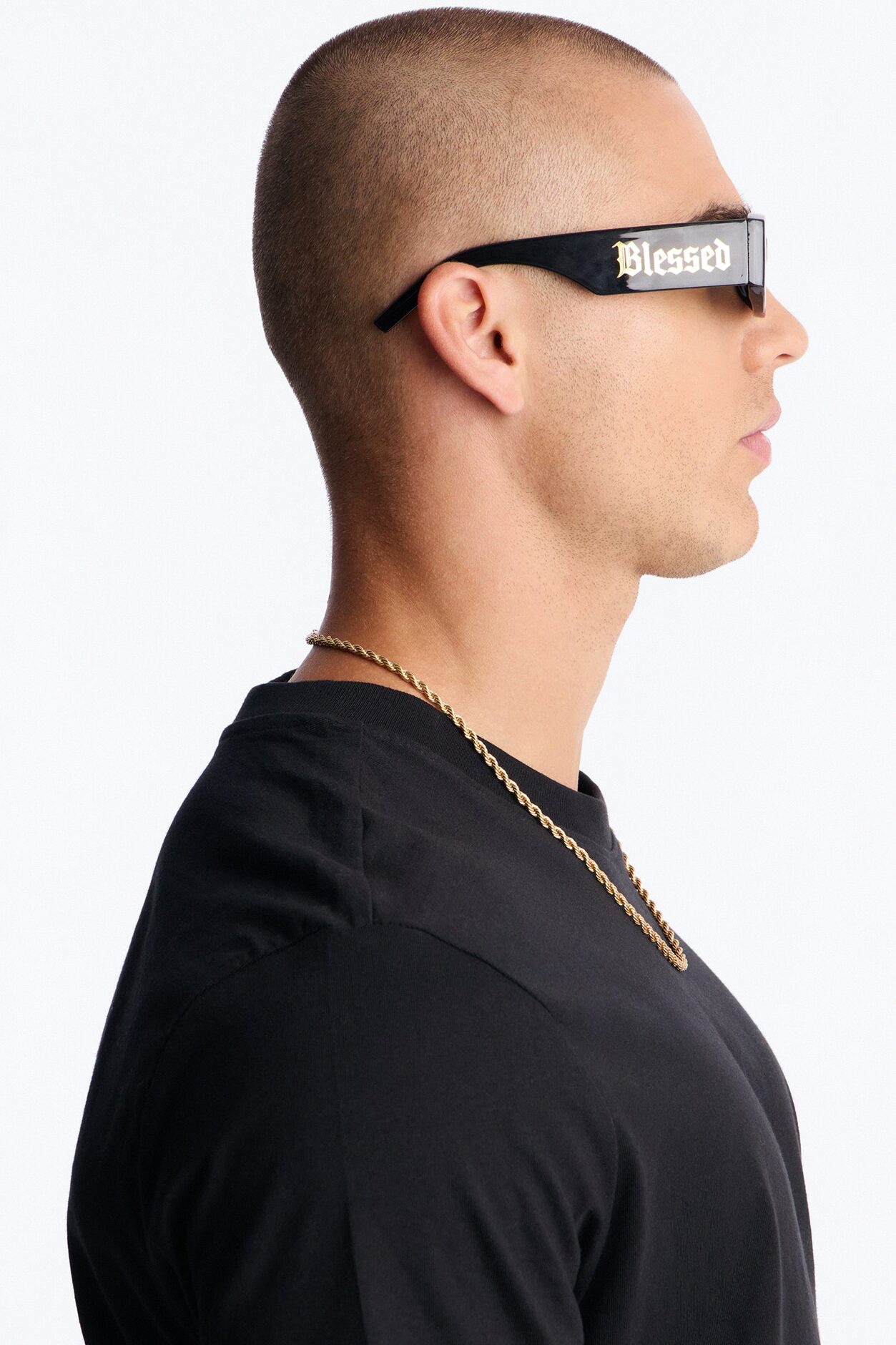 Drip Saint Sunglasses - Black/Gold