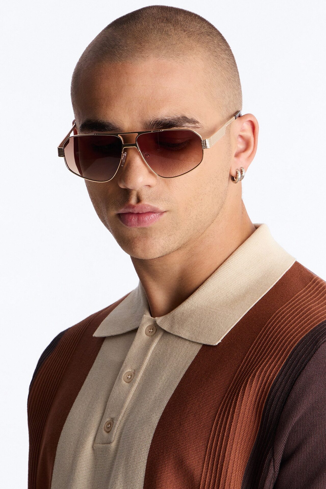 Escape Season Aviator Sunglasses - Rose Gold