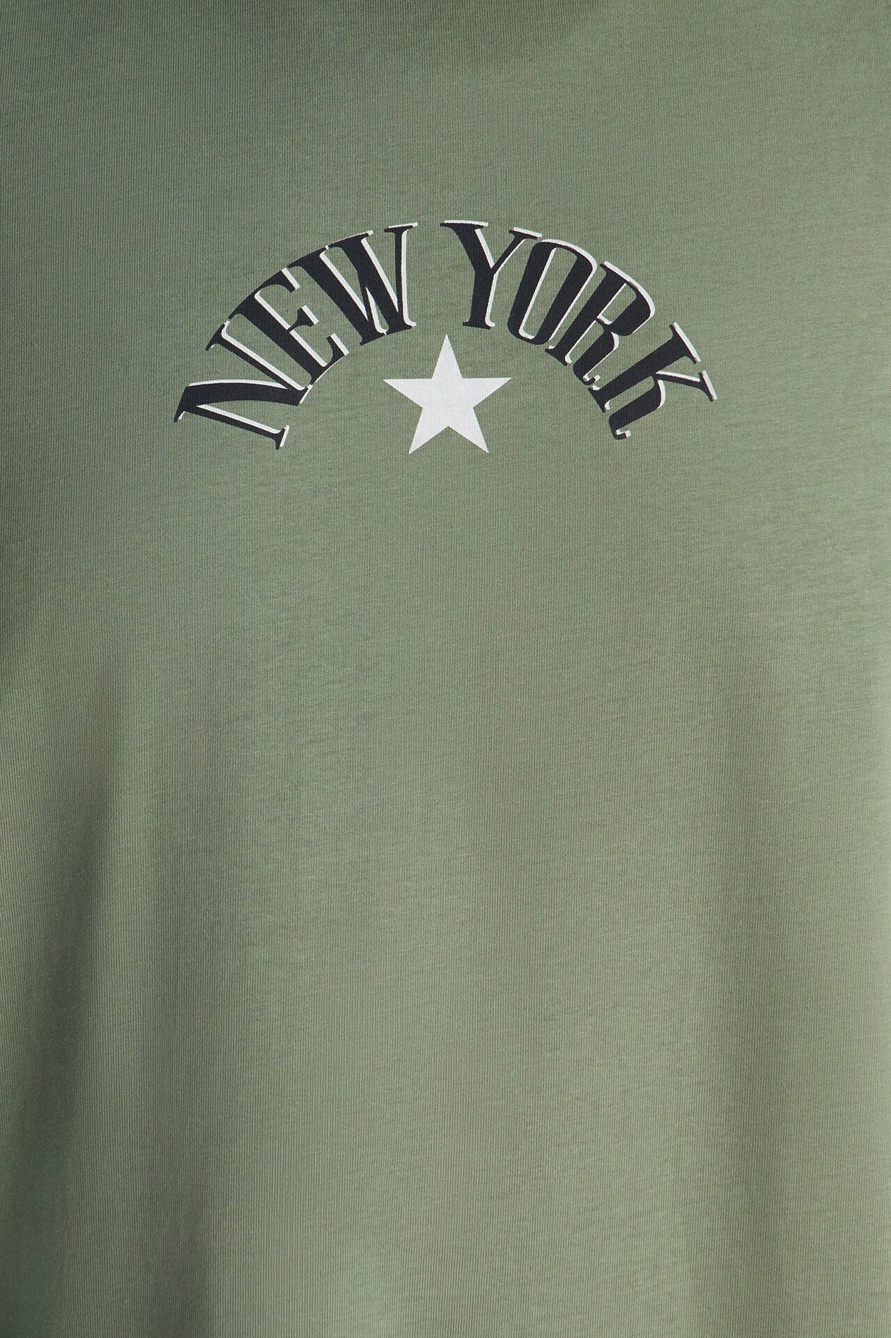 New York Heavy Weight Oversized Short Sleeve Tee - Olive