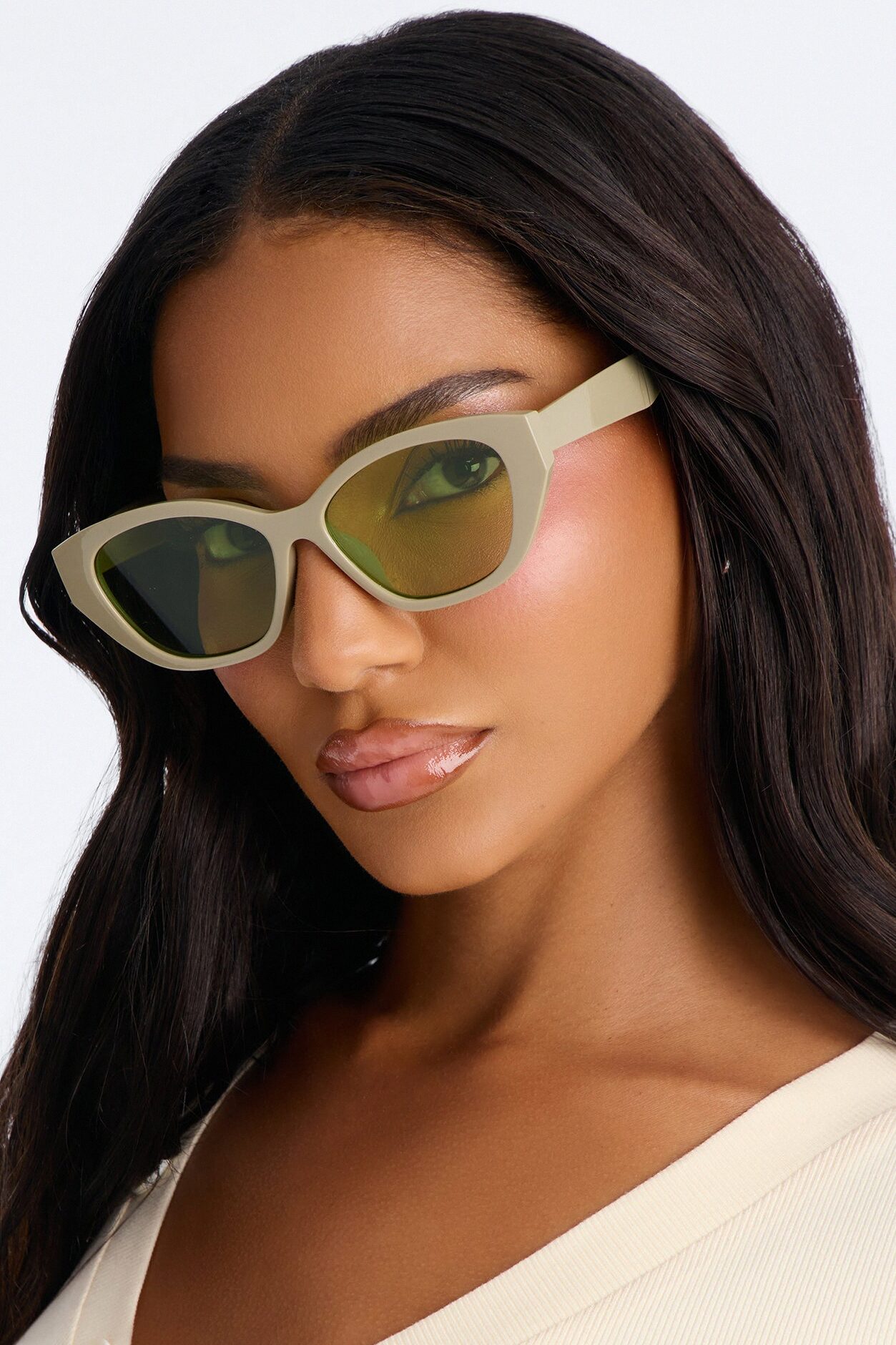 Tipsy Look Sunglasses - Grey/combo