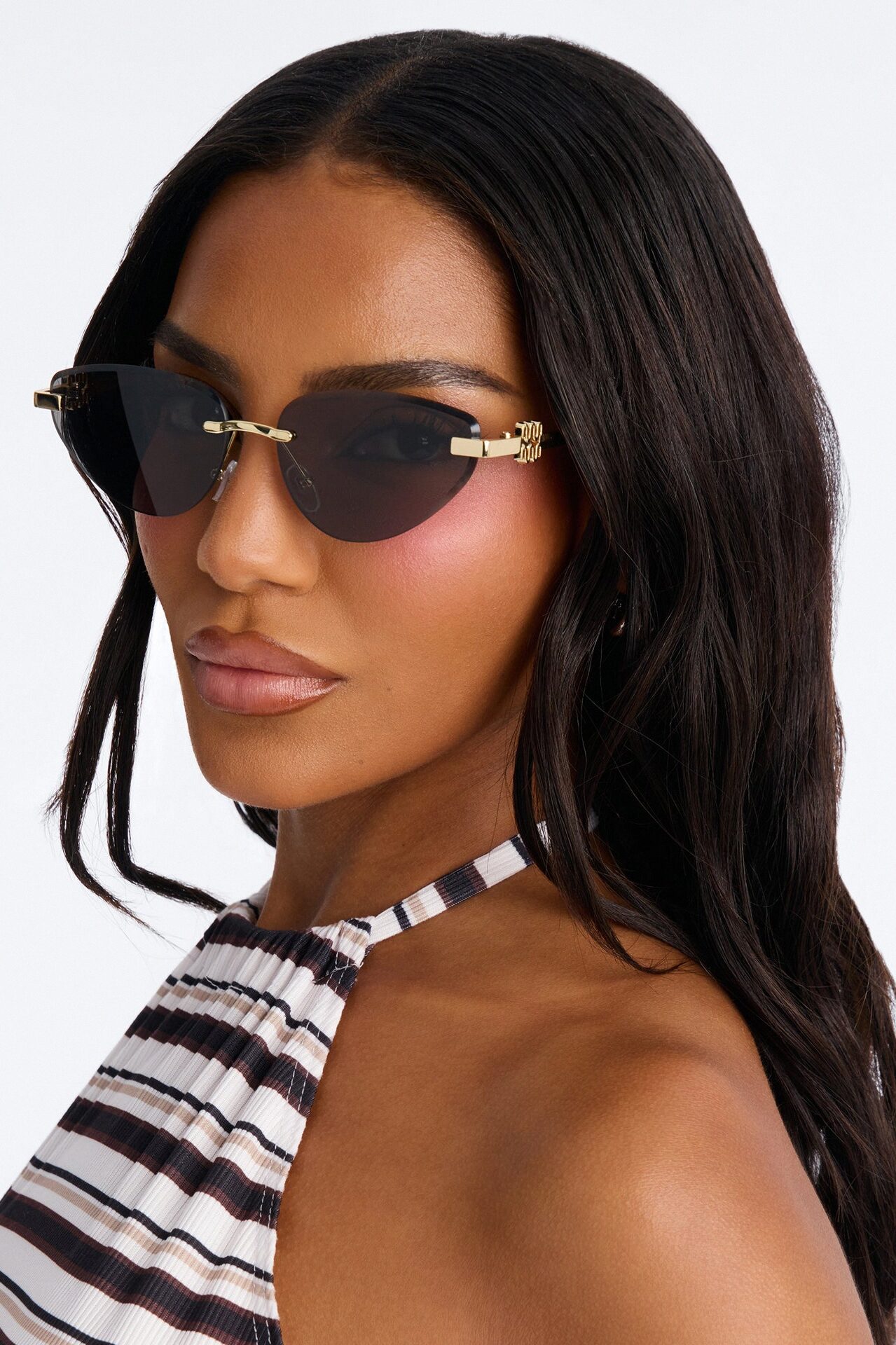 Doll House Sunglasses - Black/Gold