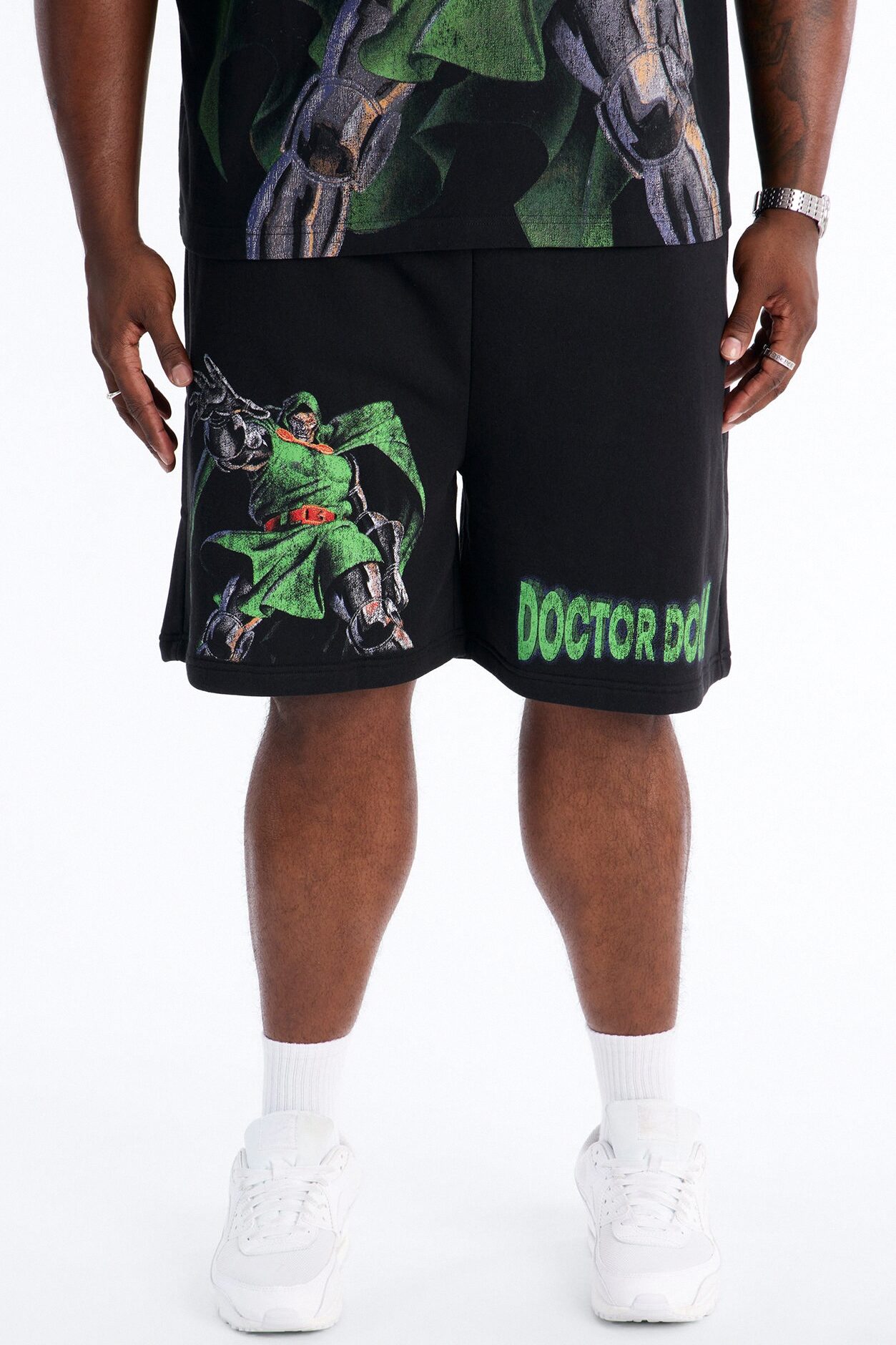 Marvel Dr Doom Sweatshort - Black