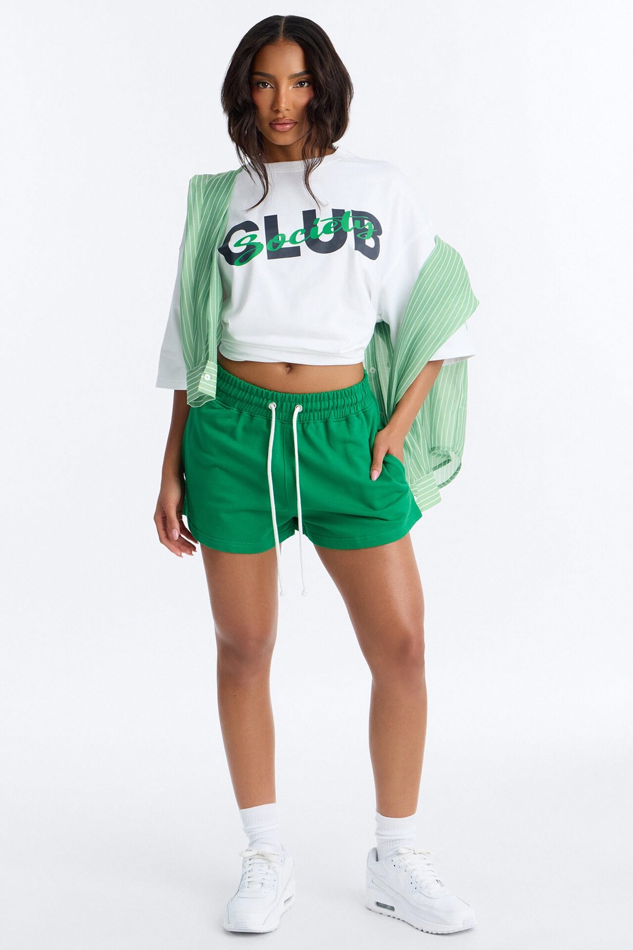 Club Society Short Set - Green/combo