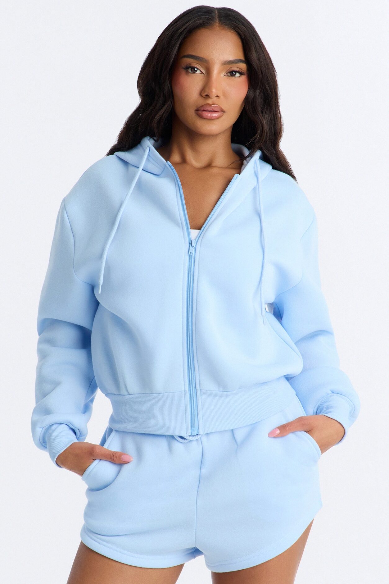 Bride To Be Fleece Short Set - Light Blue