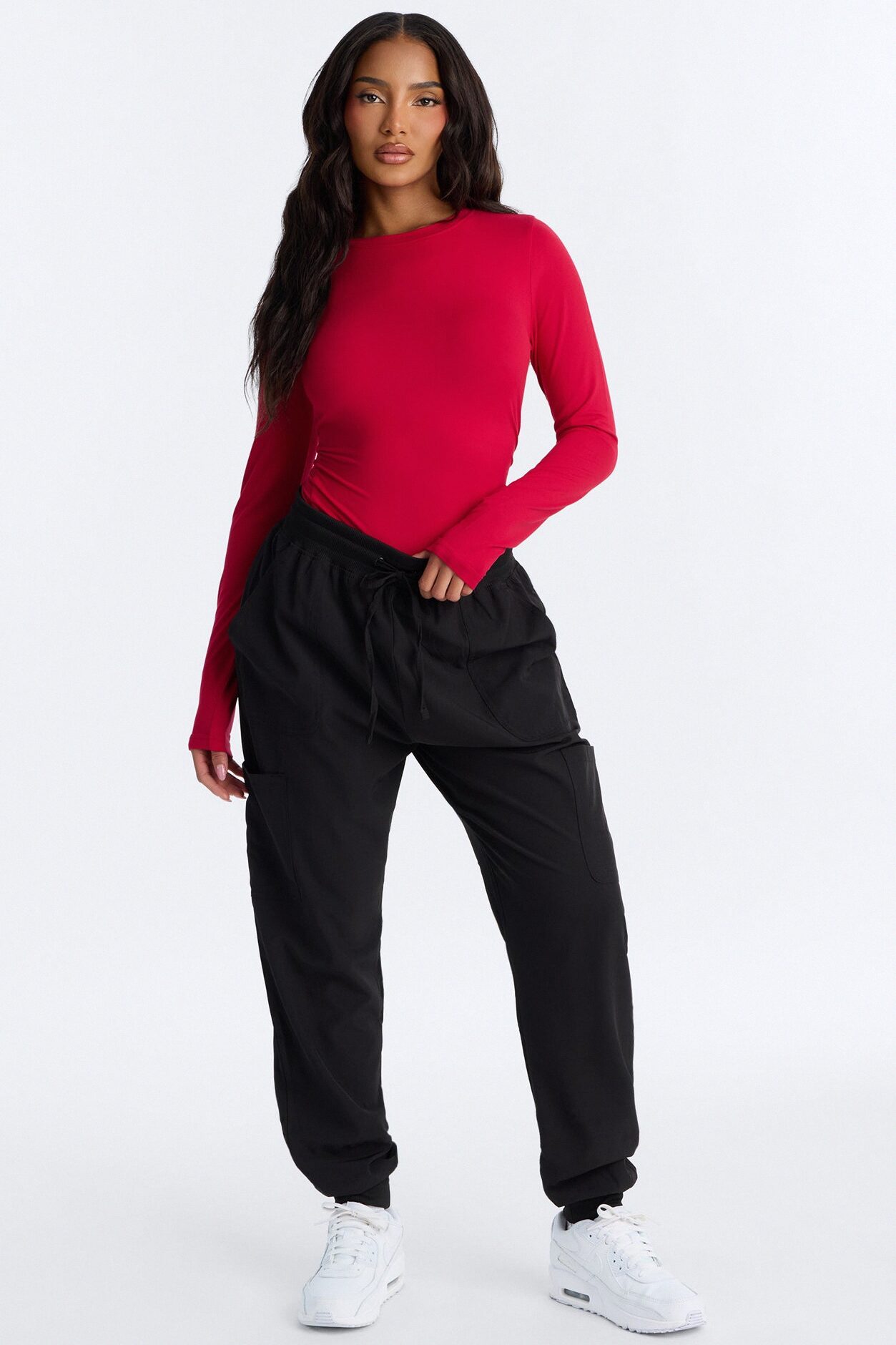 Stretch Uniform UnderScrub Shirt - Red